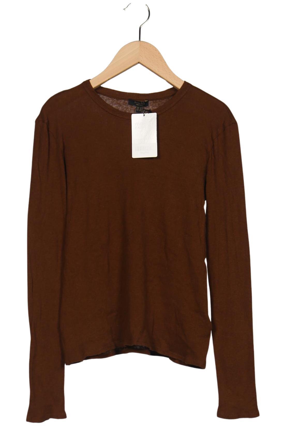 

Massimo Dutti Damen Langarmshirt, braun, Gr. 36