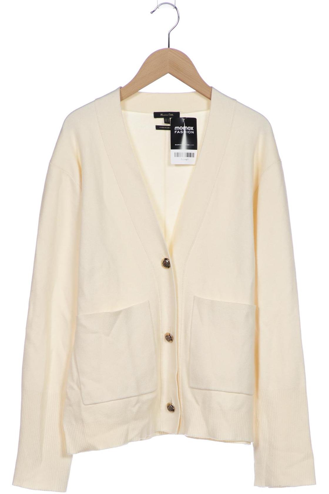 

Massimo Dutti Damen Strickjacke, cremeweiß, Gr. 38