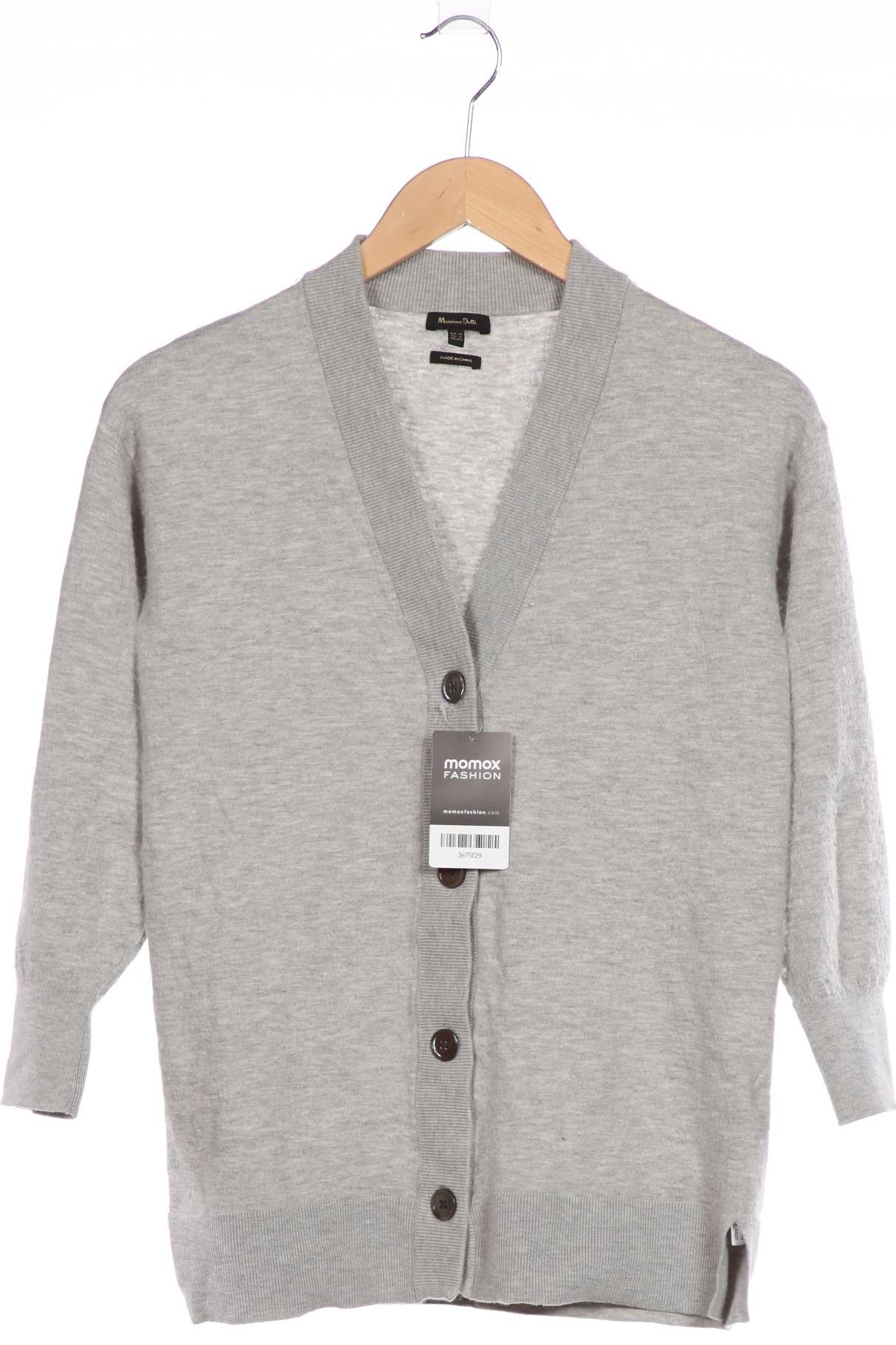

Massimo Dutti Damen Strickjacke, grau, Gr. 34