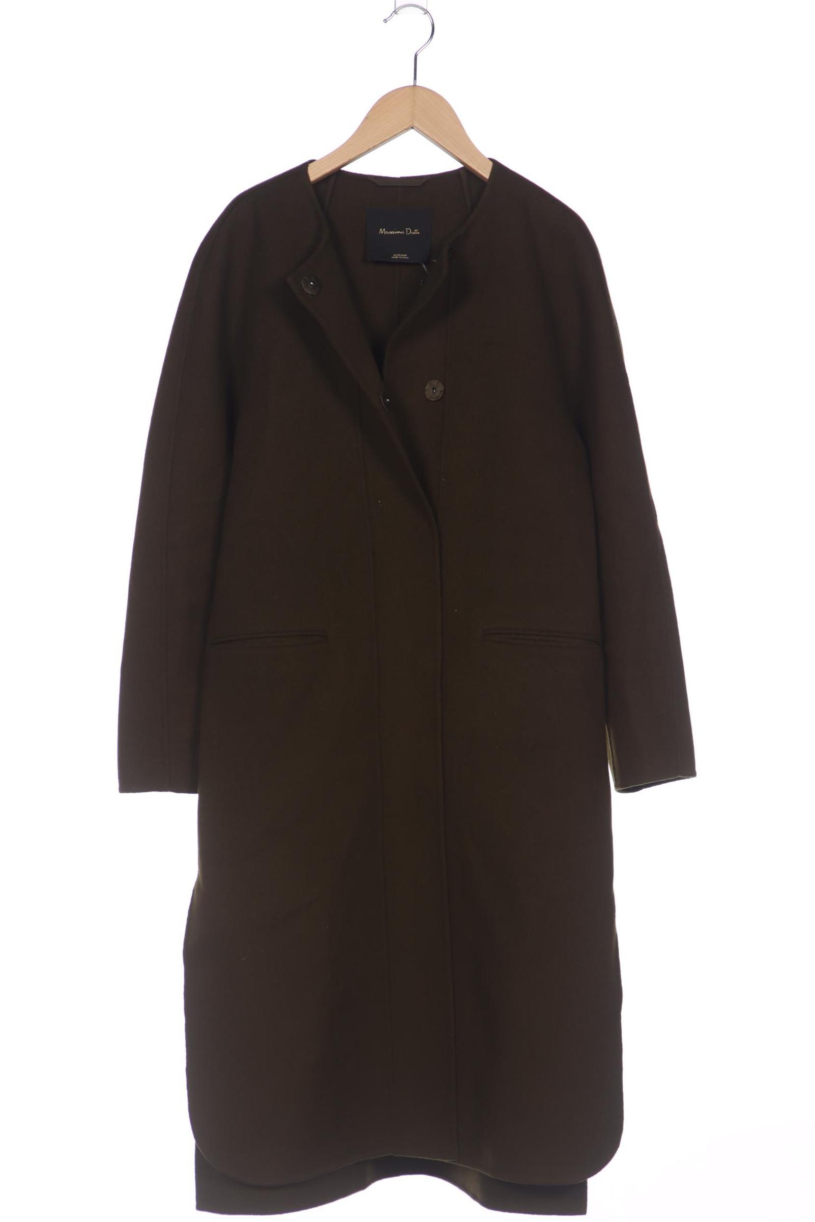 

Massimo Dutti Damen Mantel, grün, Gr. 38