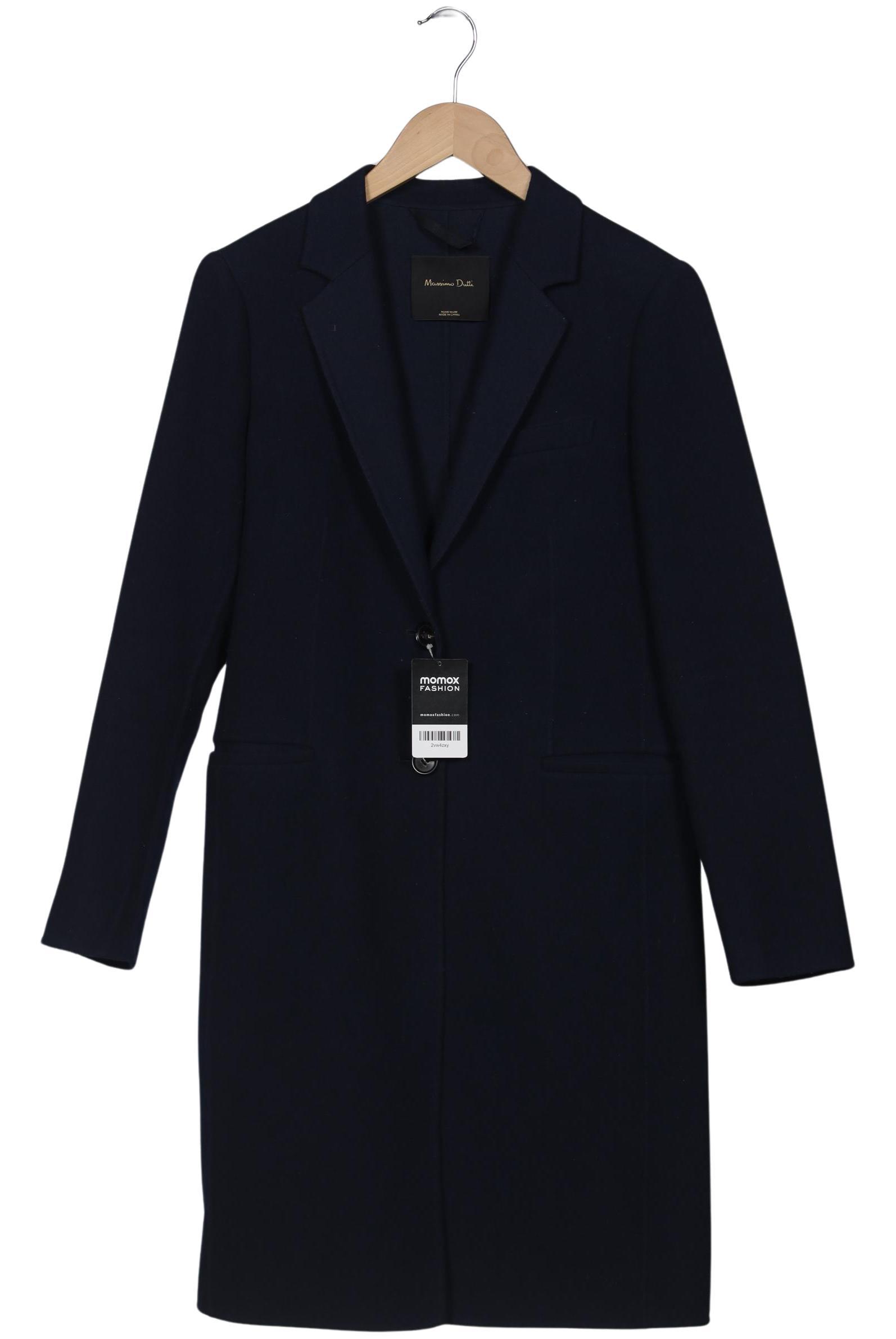

Massimo Dutti Damen Mantel, marineblau, Gr. 40
