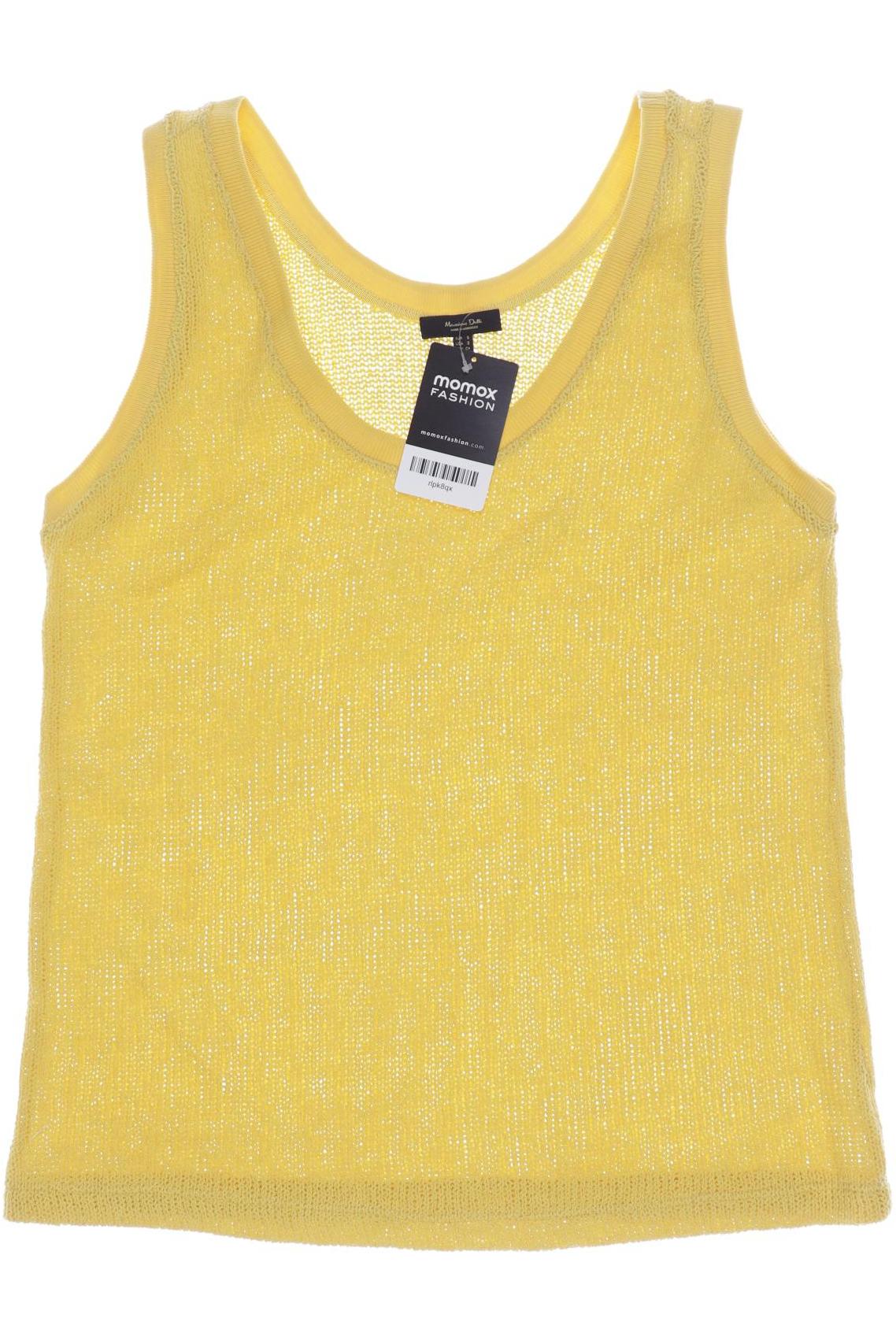 

Massimo Dutti Damen Top, gelb, Gr. 36