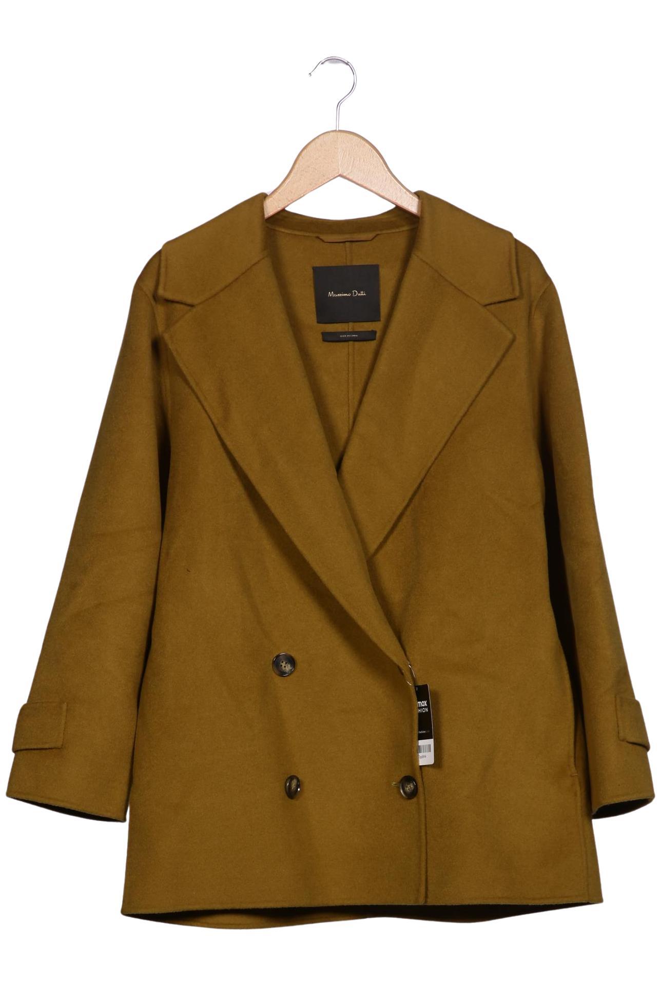 

Massimo Dutti Damen Mantel, grün, Gr. 36
