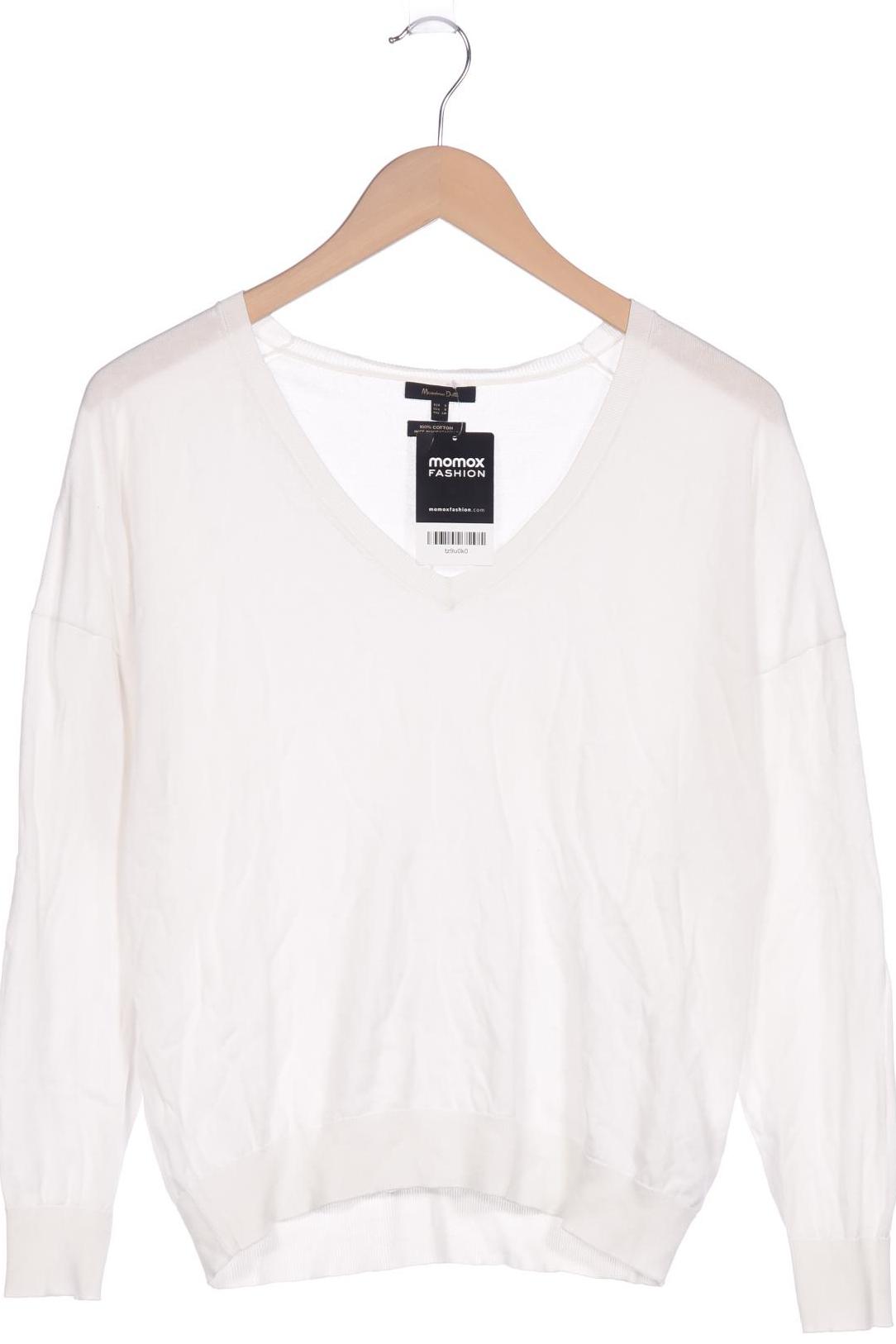

Massimo Dutti Damen Pullover, weiß, Gr. 36