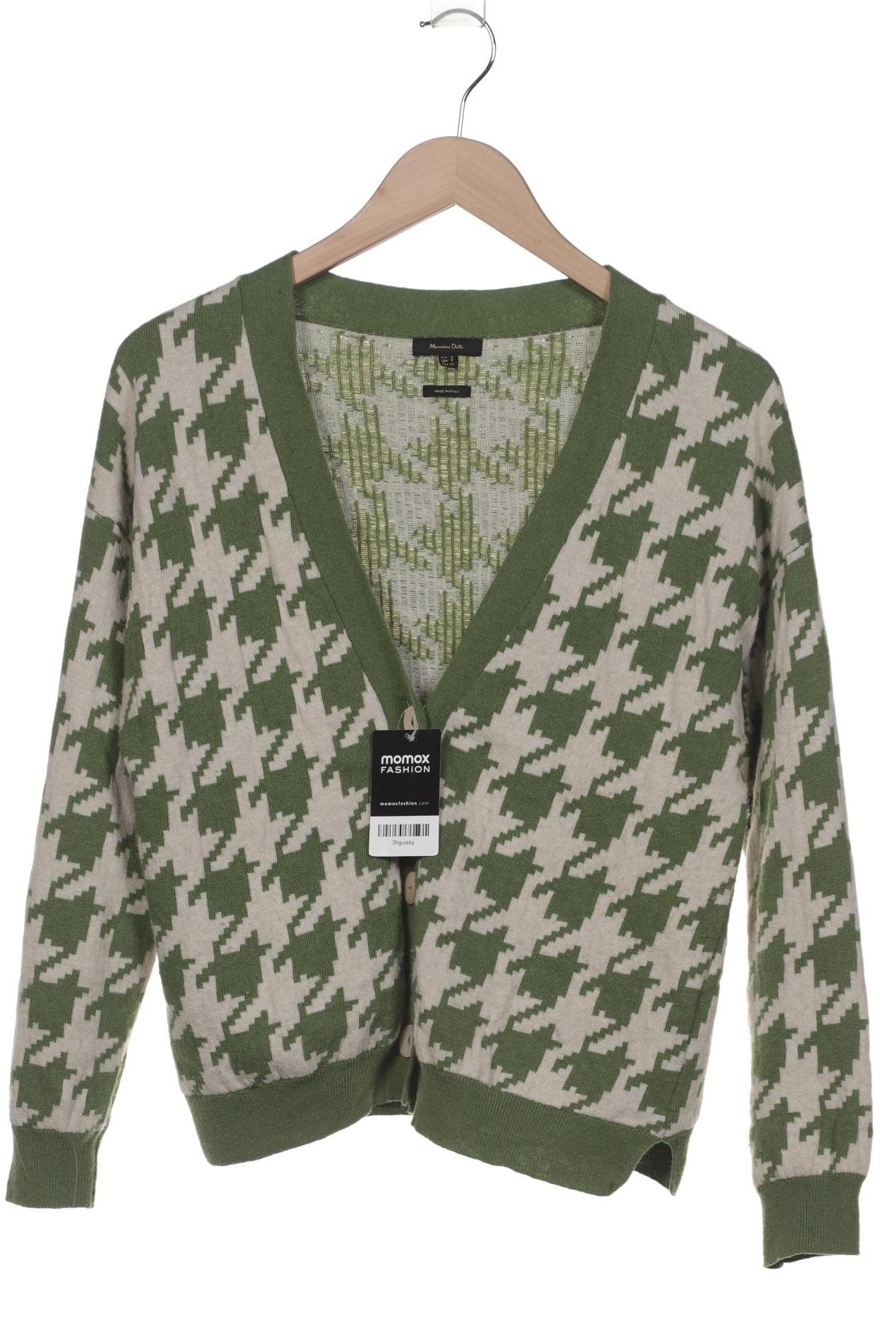 

Massimo Dutti Damen Strickjacke, grün, Gr. 36