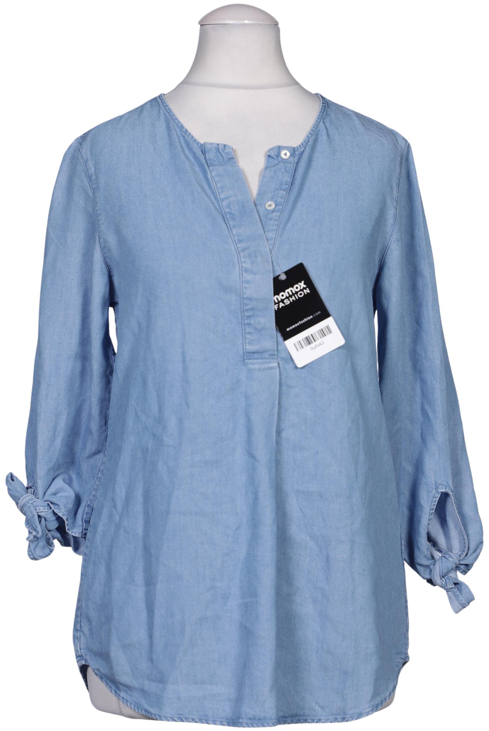 

Massimo Dutti Damen Bluse, blau, Gr. 34