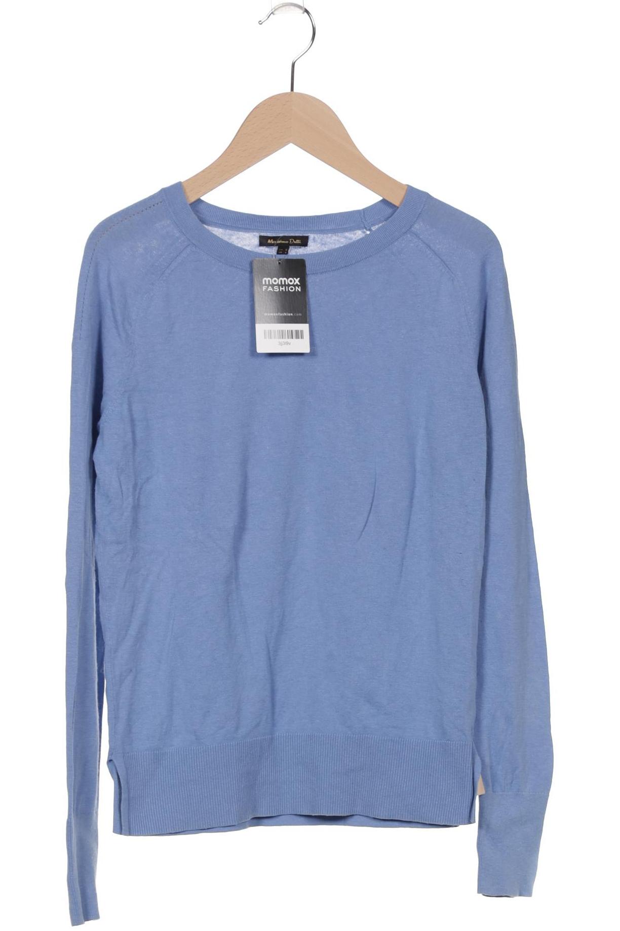 

Massimo Dutti Damen Pullover, blau, Gr. 36