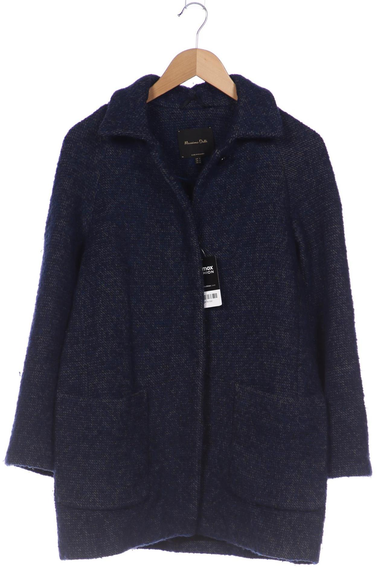 

Massimo Dutti Damen Mantel, marineblau, Gr. 38
