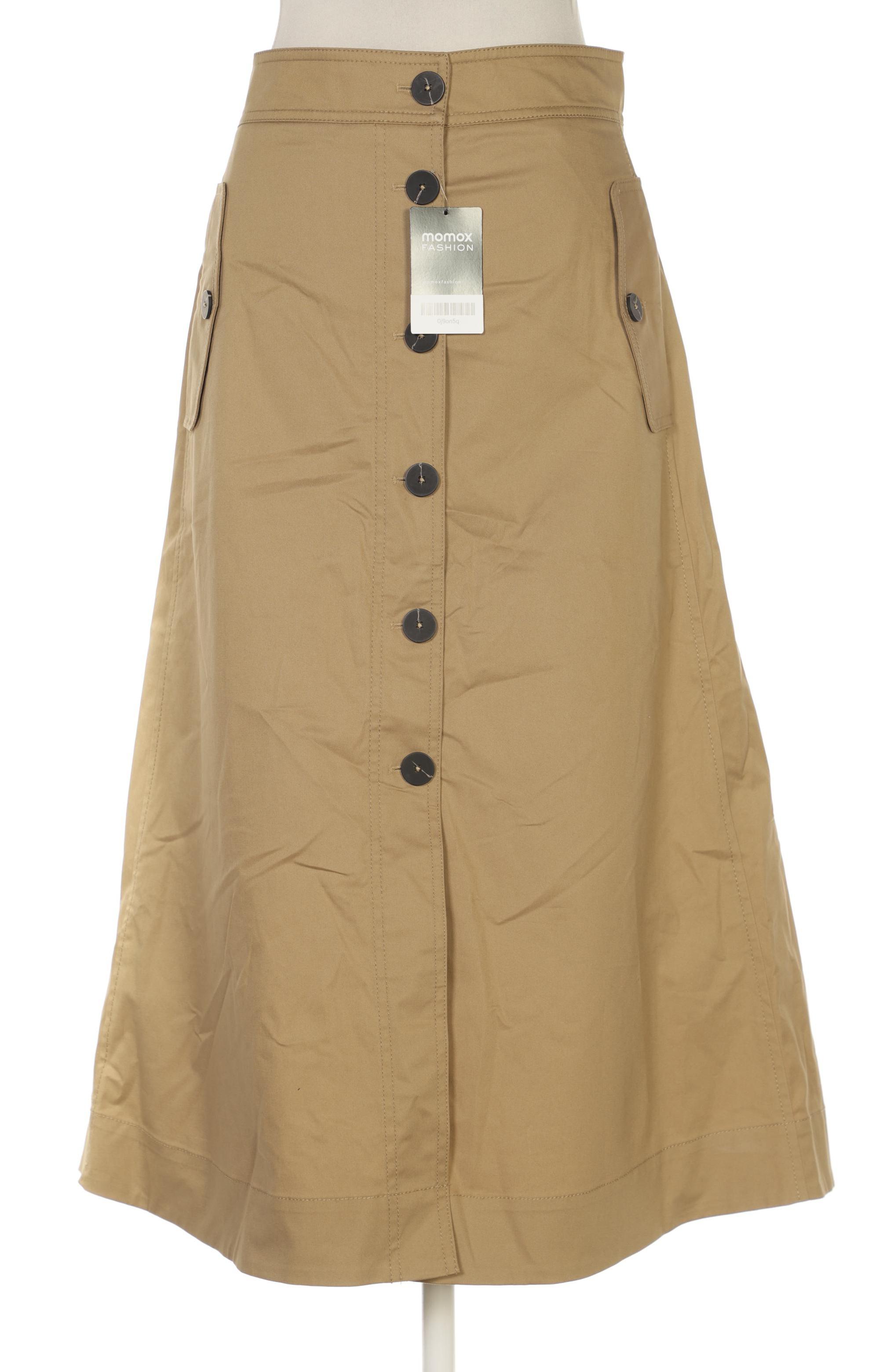

Massimo Dutti Damen Rock, beige, Gr. 38