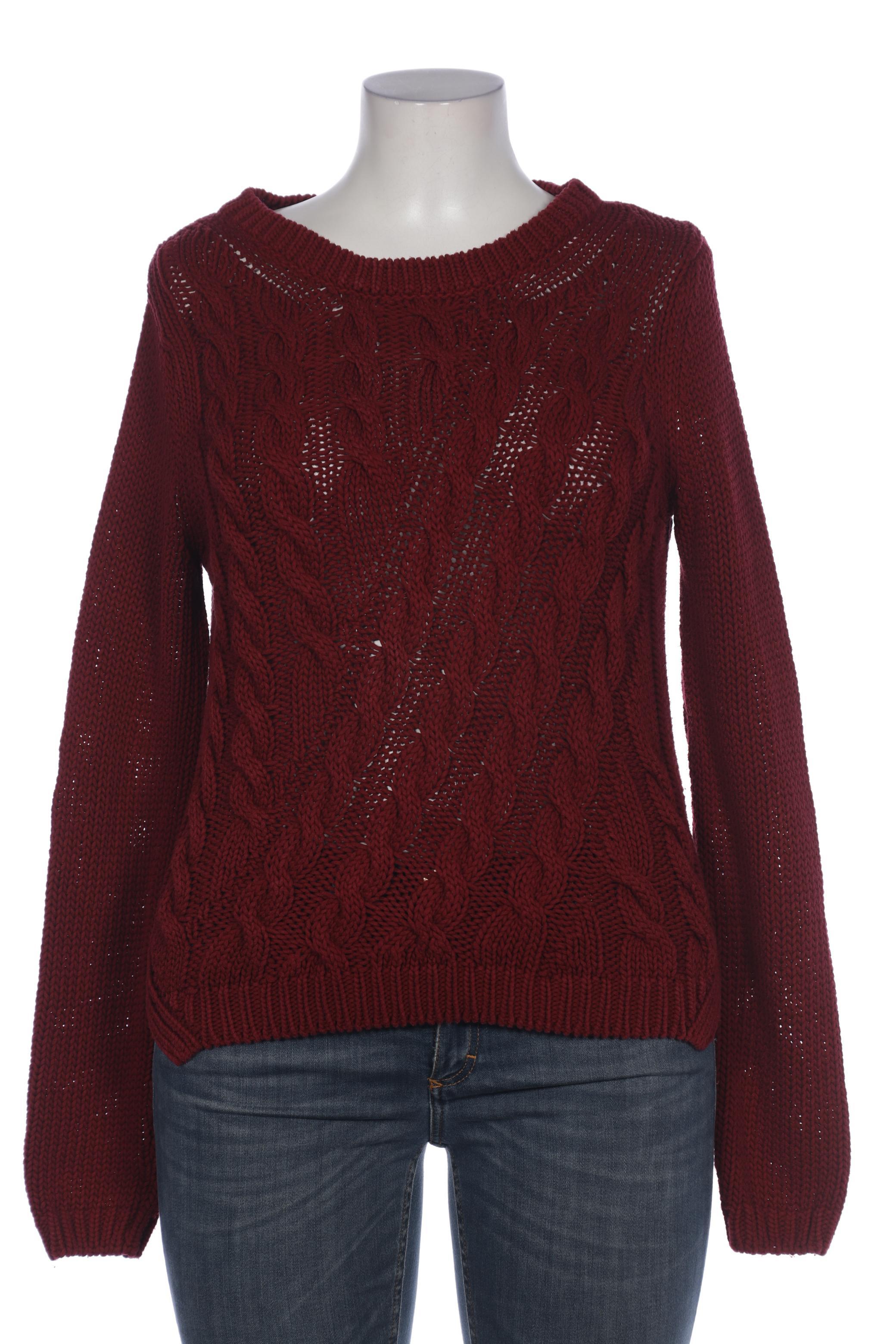 

Massimo Dutti Damen Pullover, bordeaux, Gr. 38