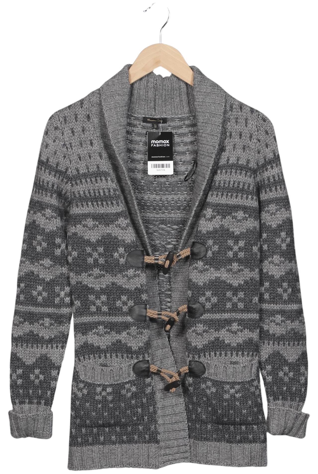 

Massimo Dutti Damen Strickjacke, grau, Gr. 30