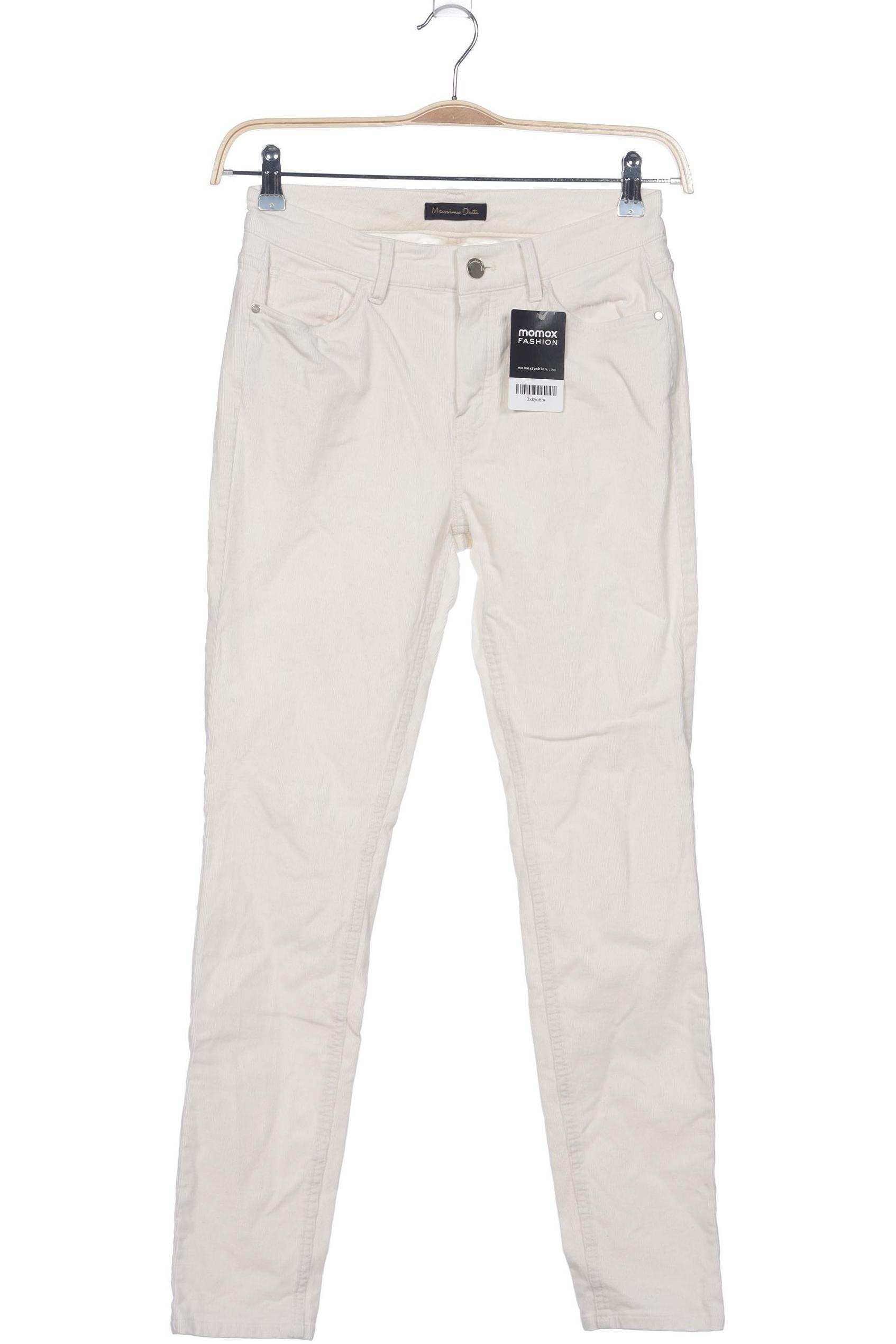 

Massimo Dutti Damen Stoffhose, cremeweiß, Gr. 36