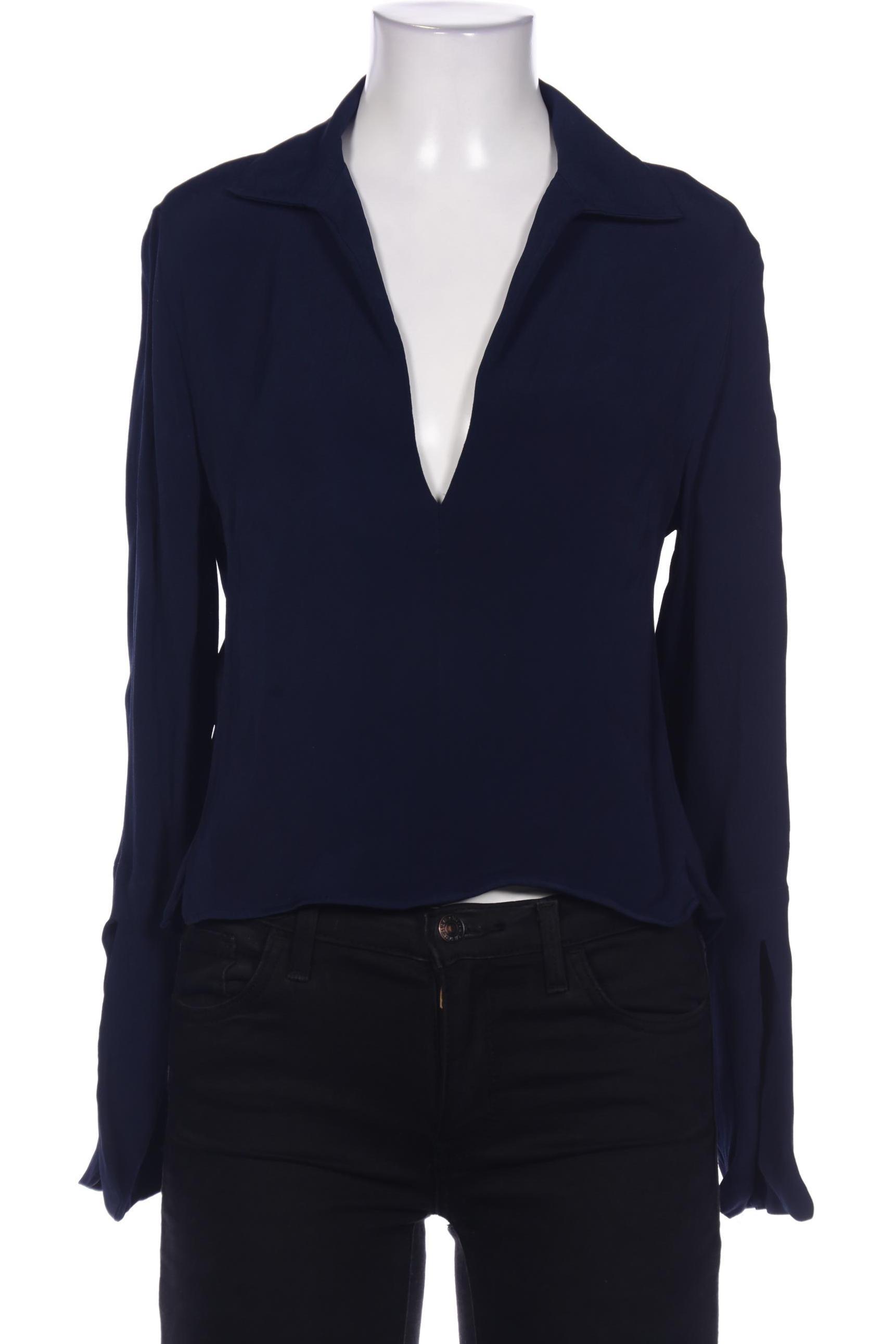 

Massimo Dutti Damen Bluse, marineblau, Gr. 36