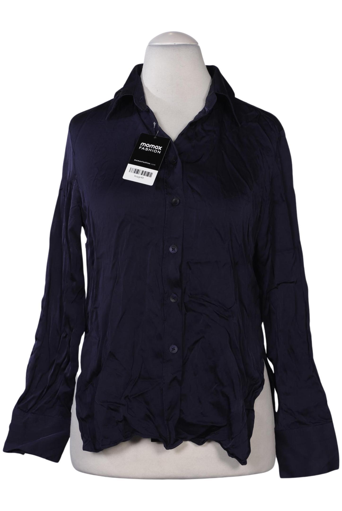 

Massimo Dutti Damen Bluse, marineblau, Gr. 36