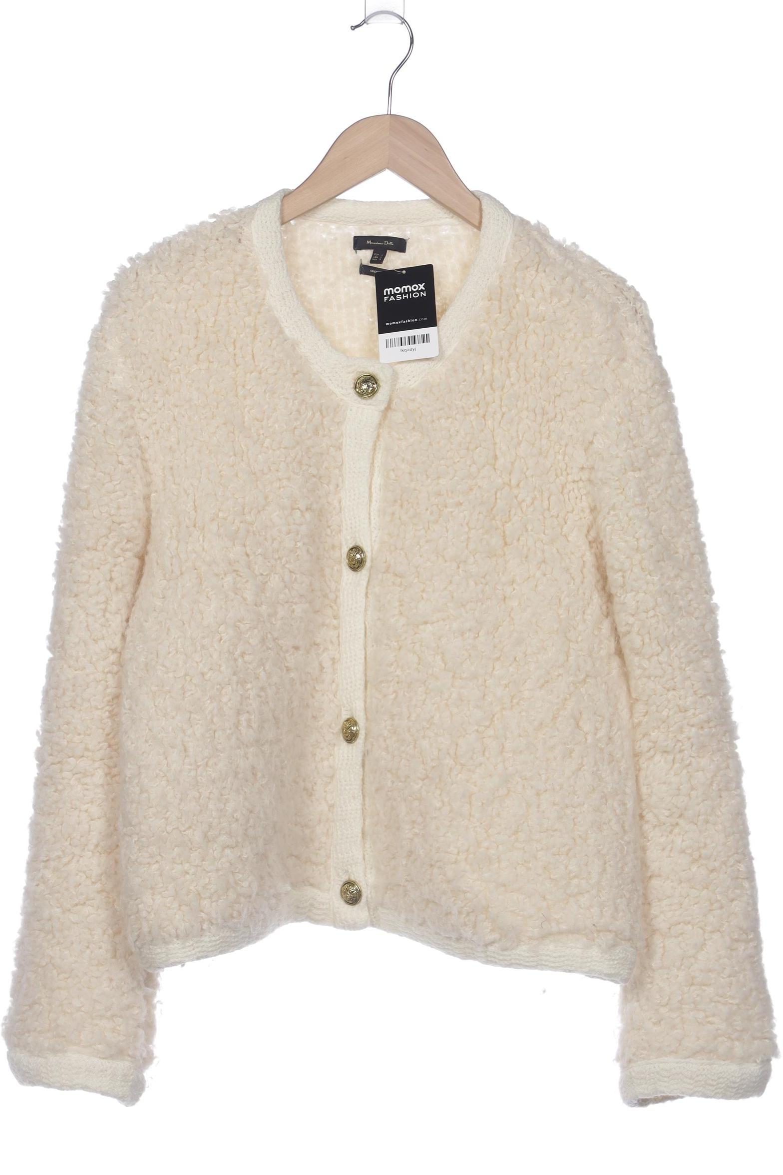 

Massimo Dutti Damen Strickjacke, cremeweiß, Gr. 42