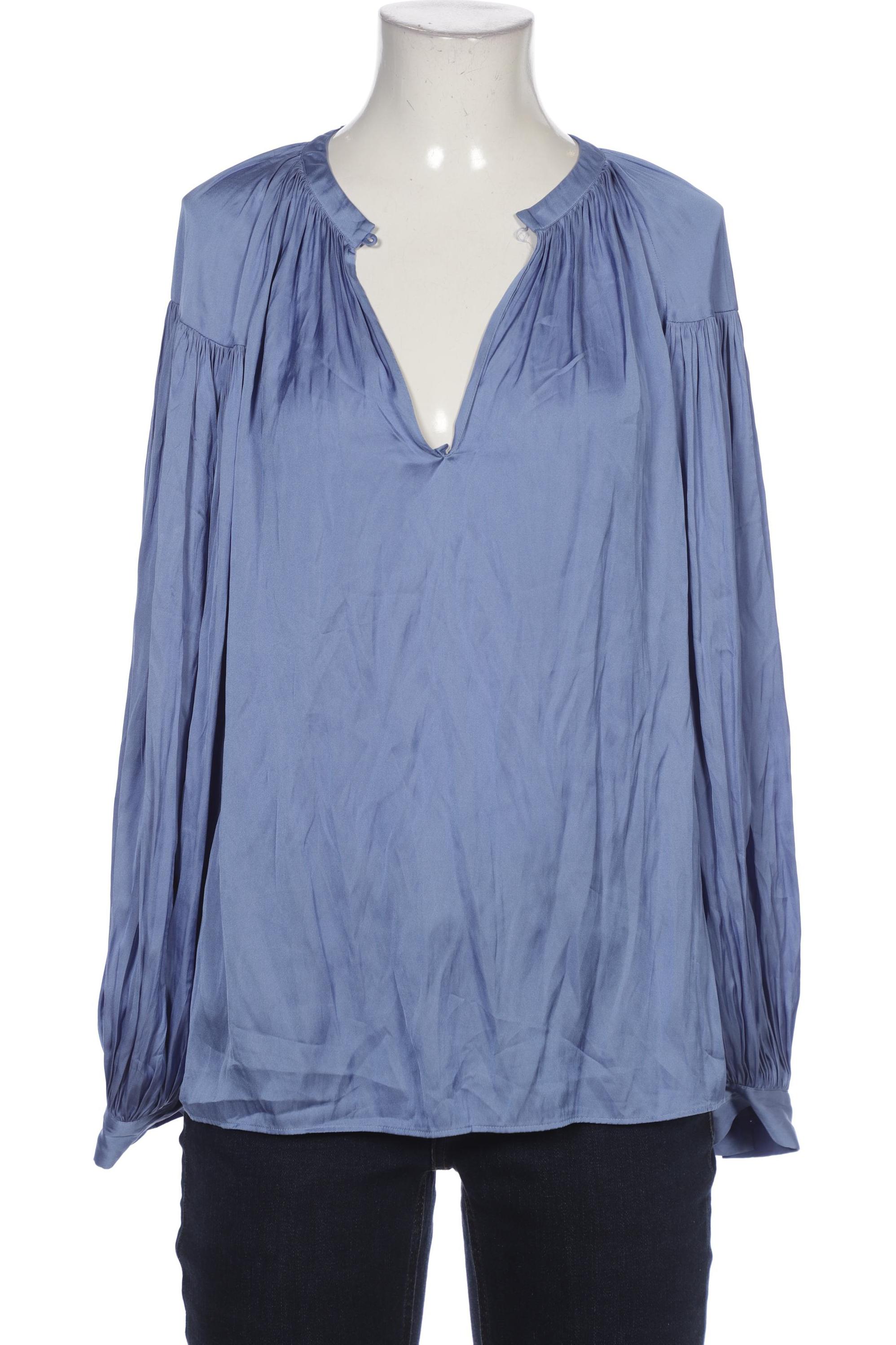 

Massimo Dutti Damen Bluse, blau, Gr. 34