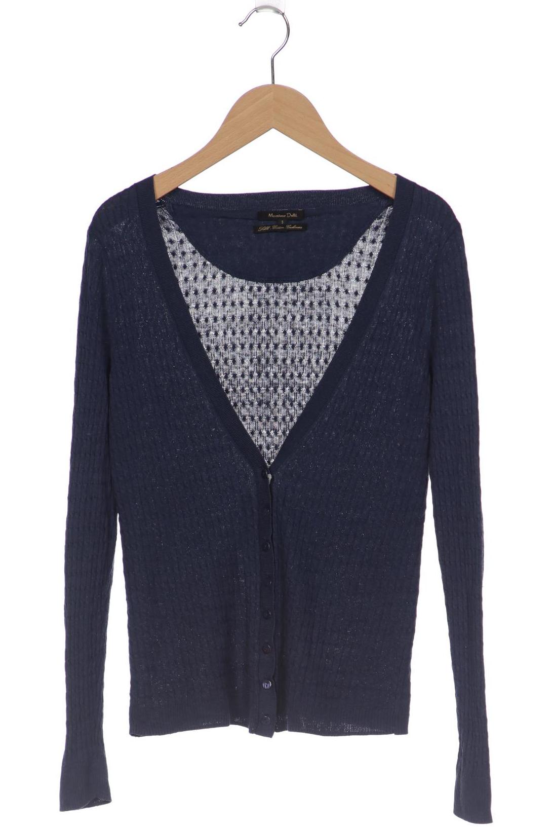 

Massimo Dutti Damen Strickjacke, marineblau, Gr. 30