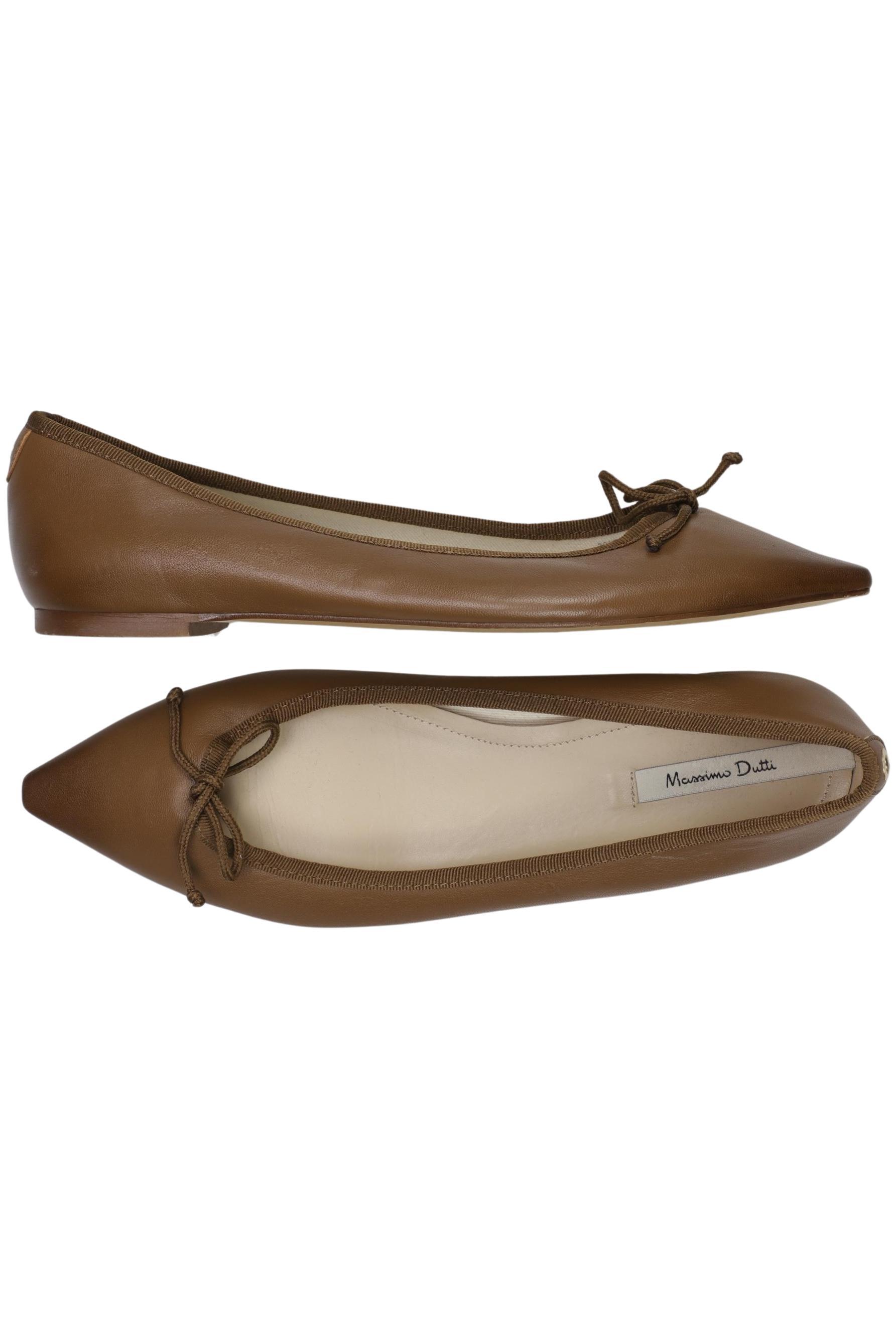 

Massimo Dutti Damen Ballerinas, braun, Gr. 38