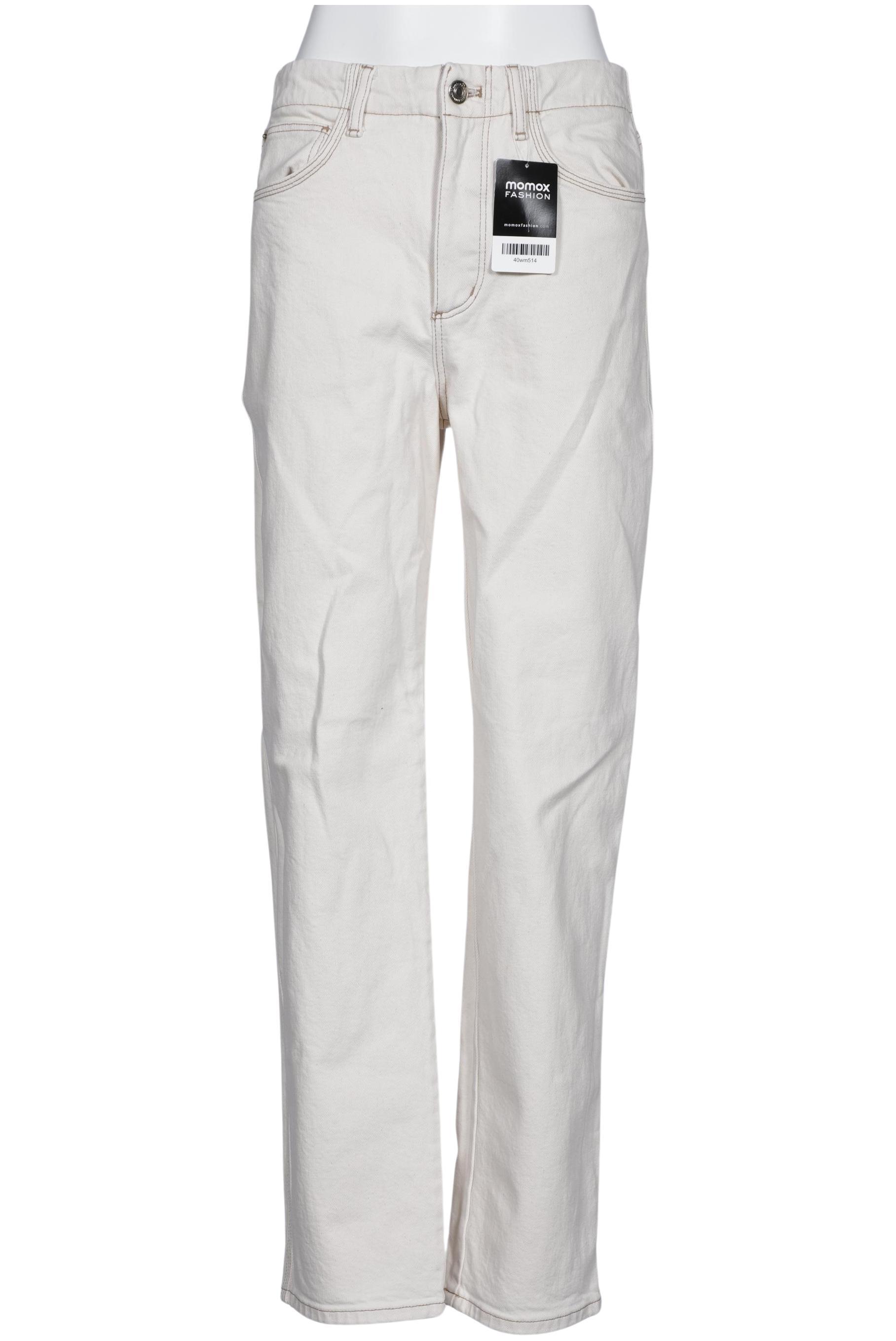 

Massimo Dutti Damen Jeans, cremeweiß, Gr. 28