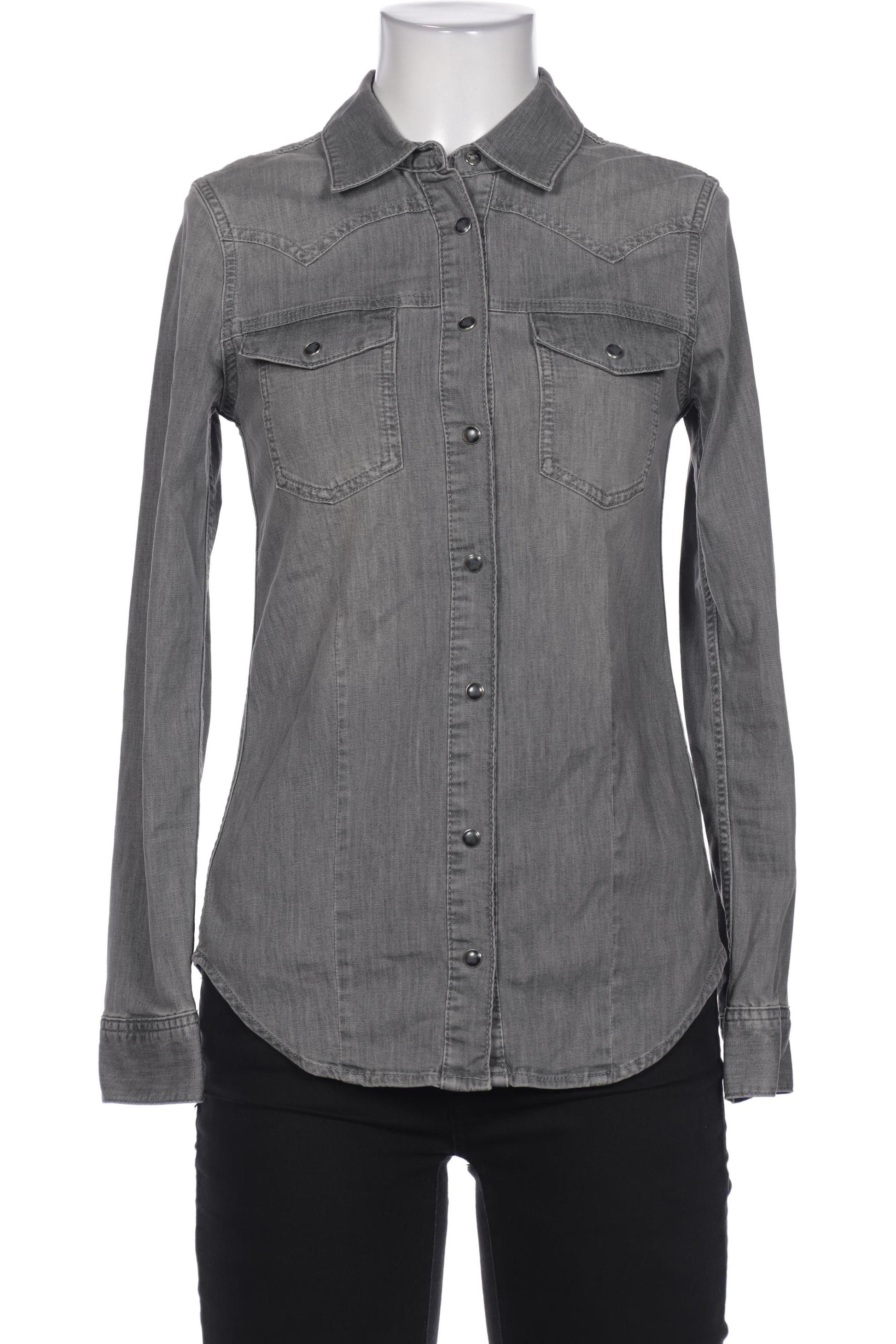 

Massimo Dutti Damen Bluse, grau, Gr. 34