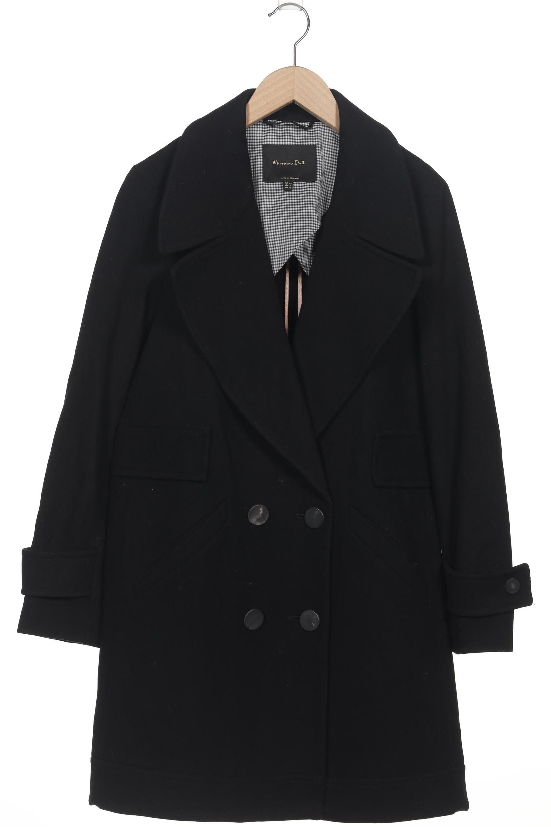 

Massimo Dutti Damen Mantel, schwarz, Gr. 40