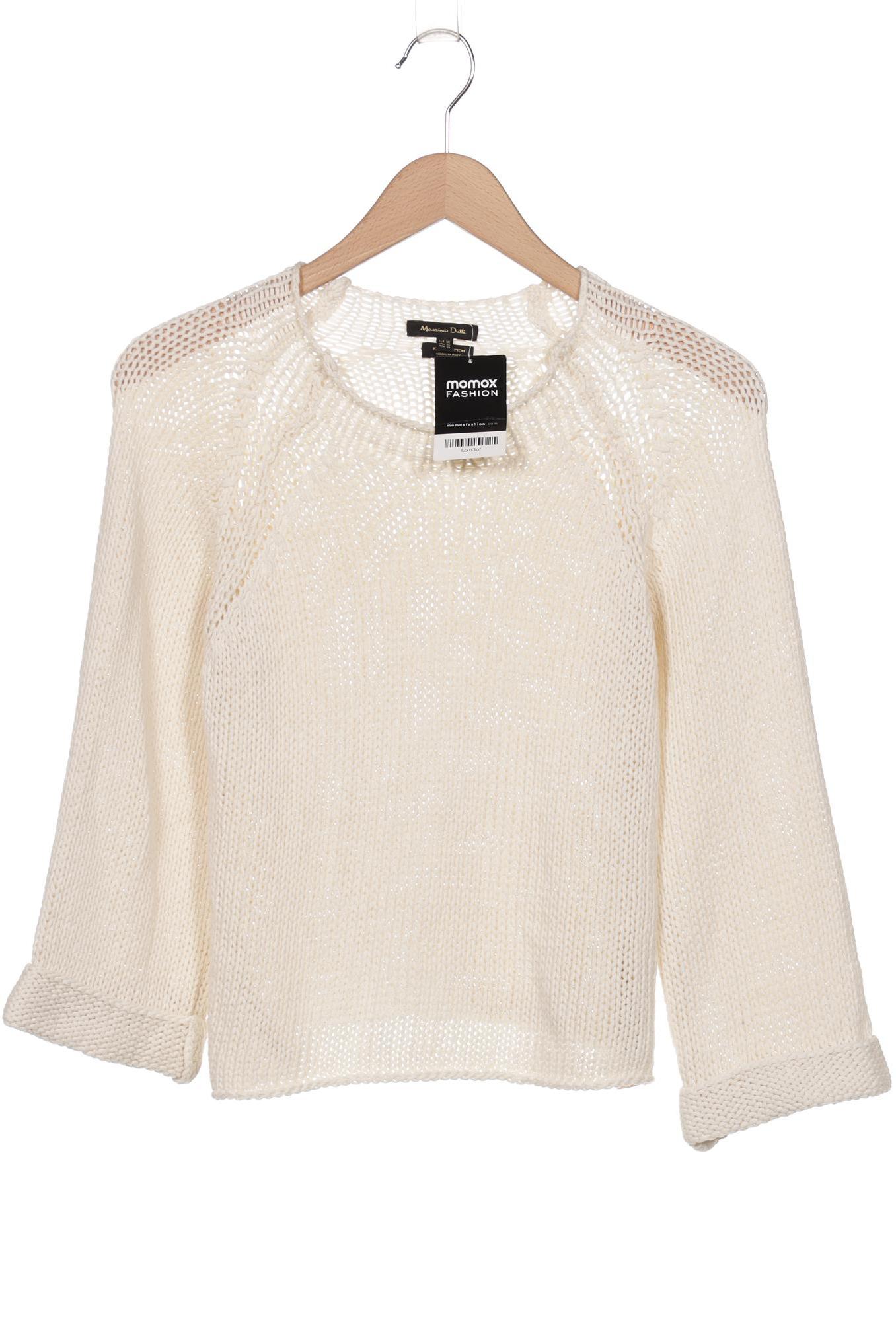 

Massimo Dutti Damen Pullover, cremeweiß, Gr. 34