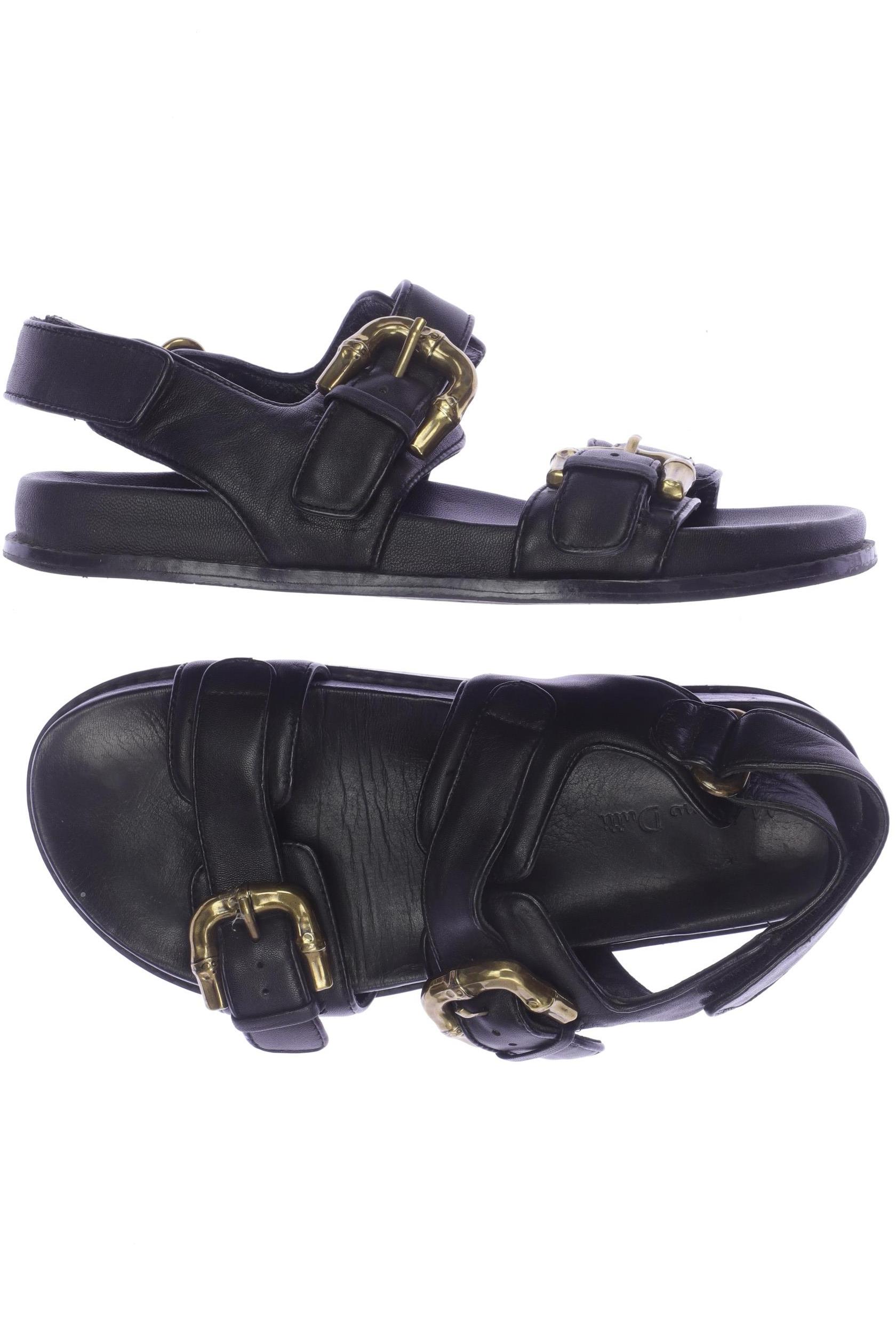 

Massimo Dutti Damen Sandale, schwarz, Gr. 38