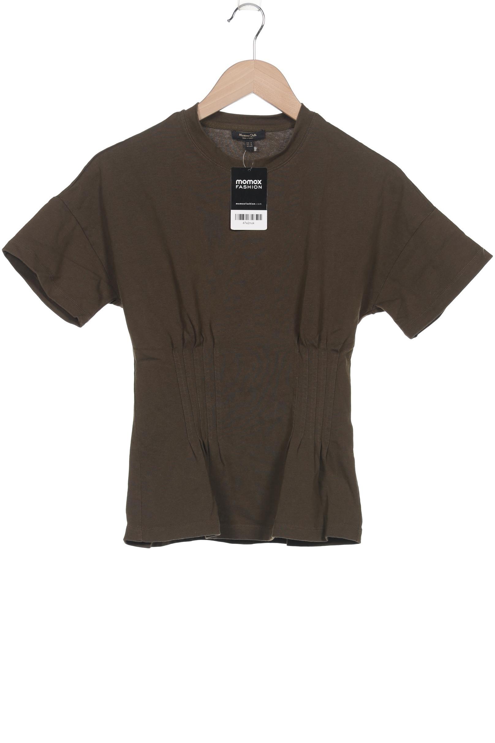 

Massimo Dutti Damen T-Shirt, grün, Gr. 34
