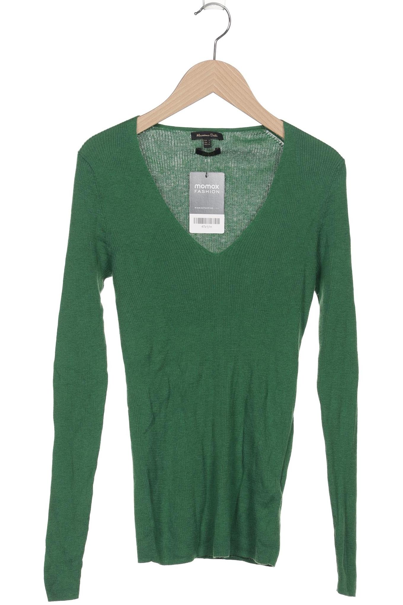

Massimo Dutti Damen Pullover, grün, Gr. 36