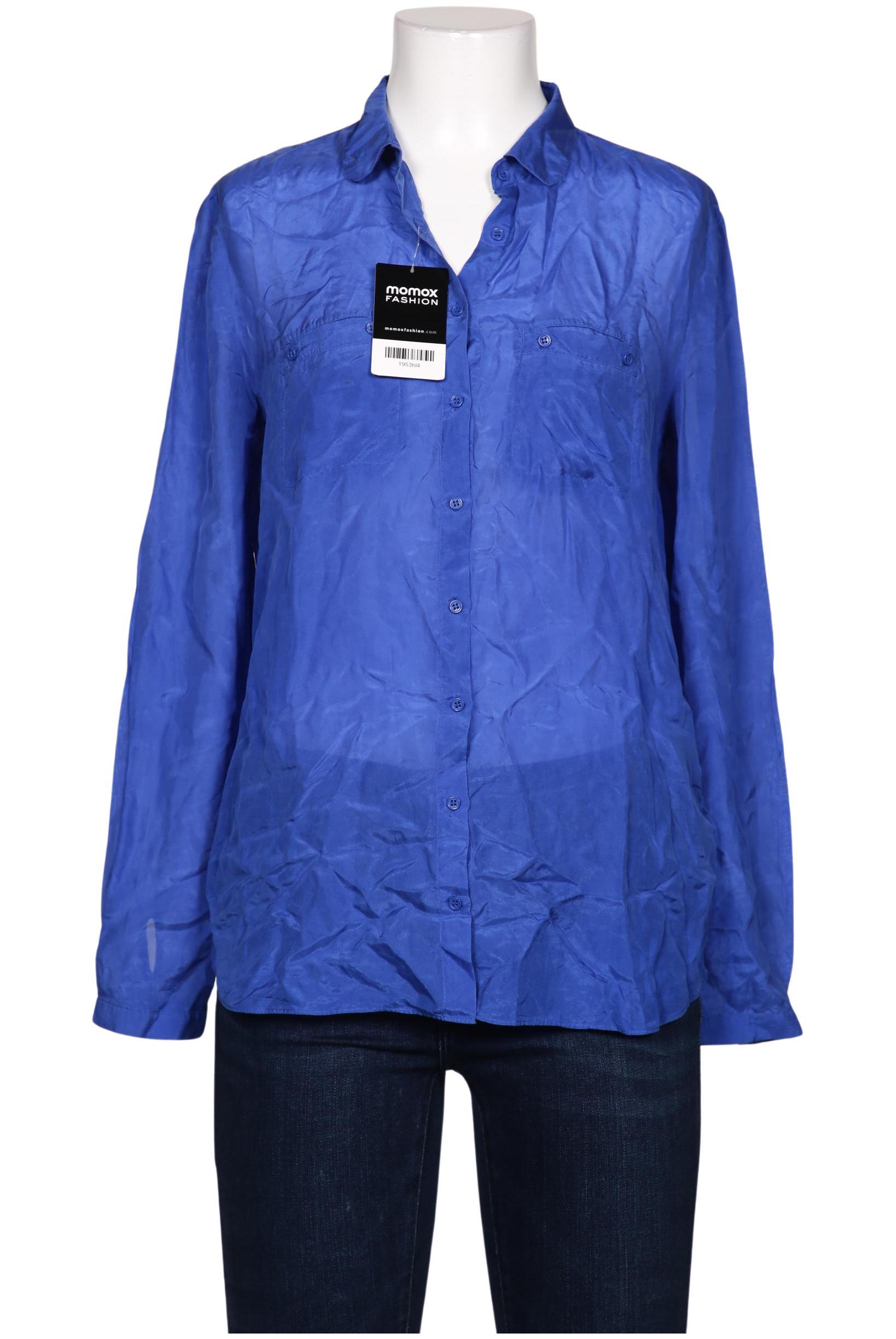 

Massimo Dutti Damen Bluse, blau, Gr. 38