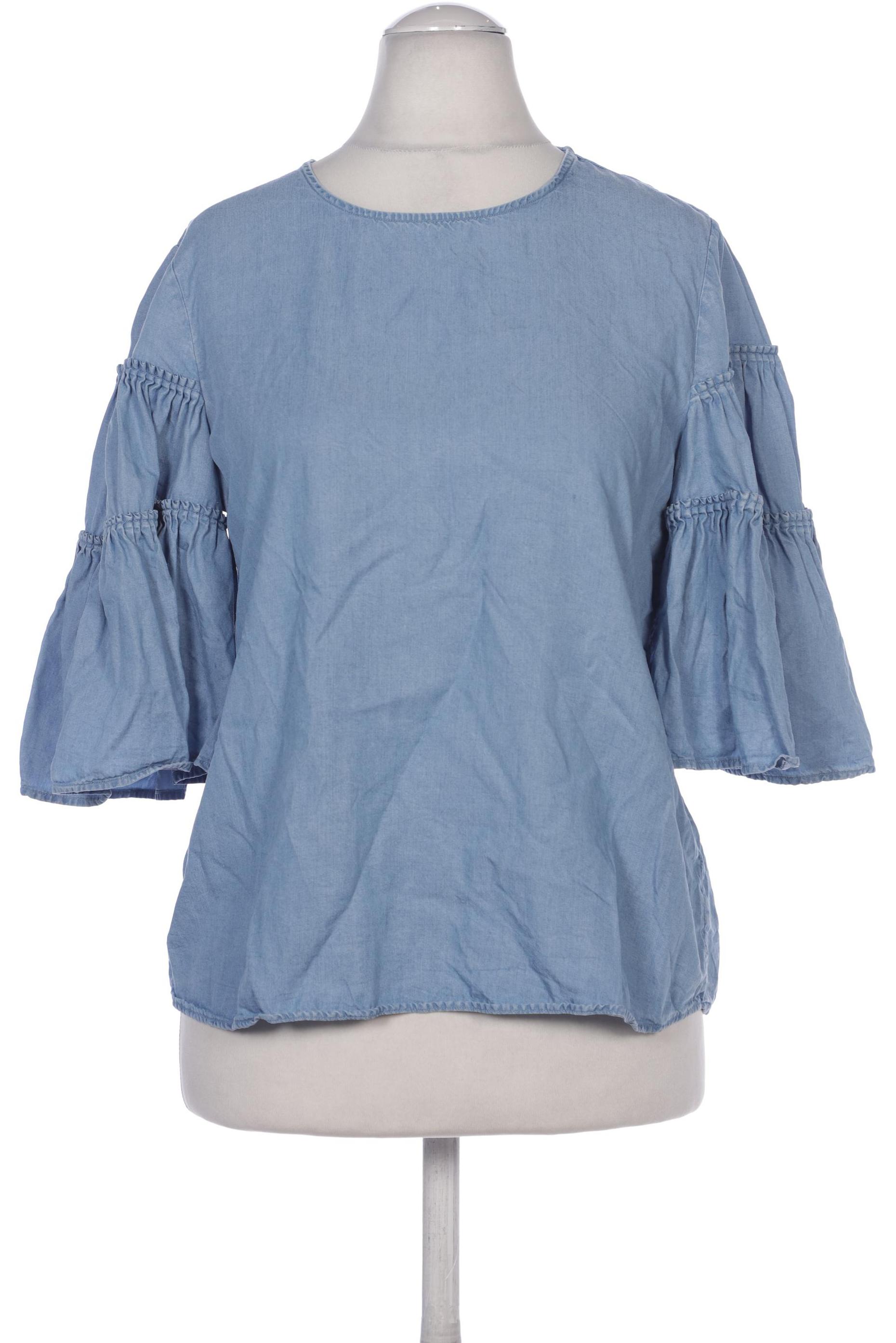 

Massimo Dutti Damen Bluse, blau, Gr. 40