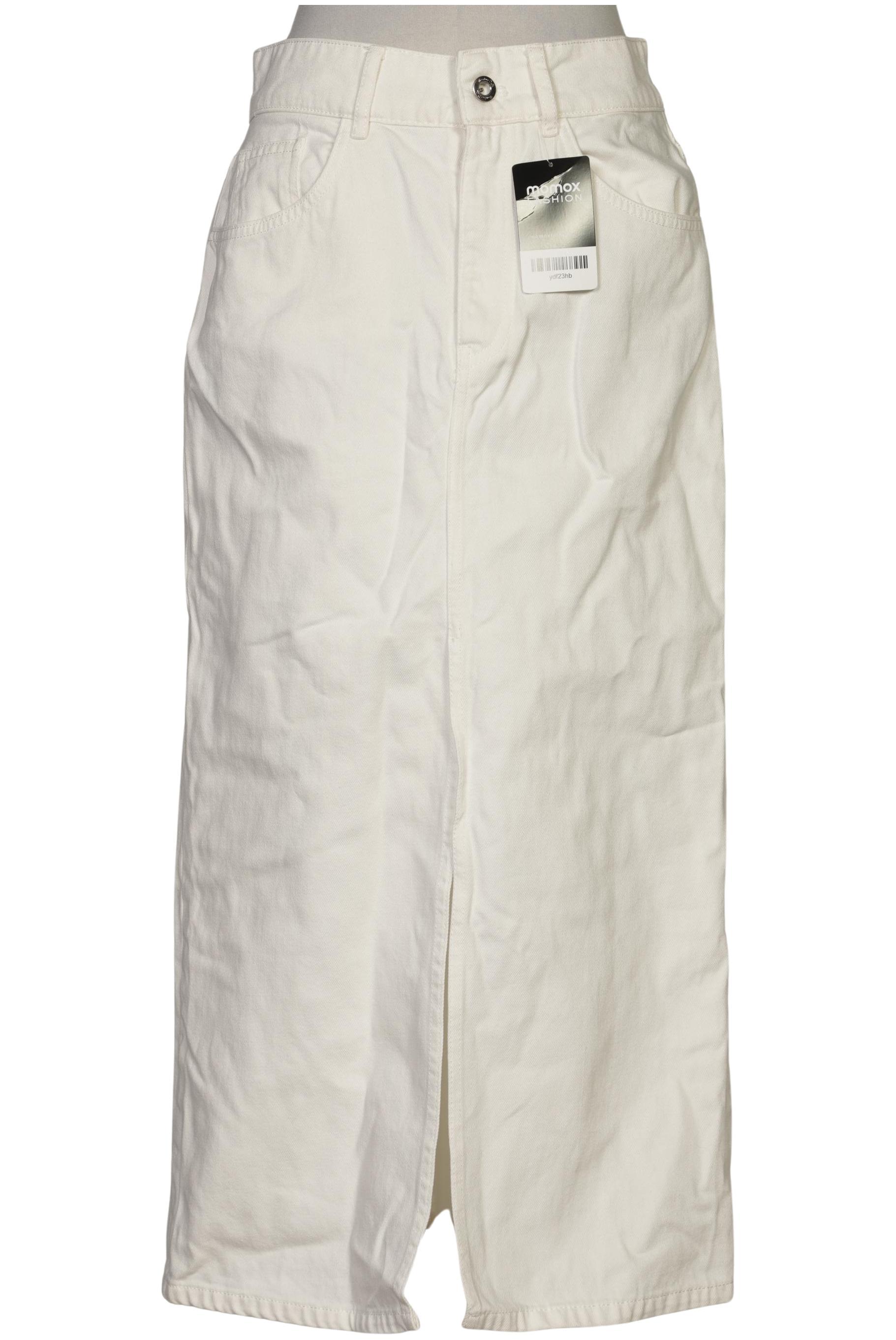 

Massimo Dutti Damen Rock, weiß, Gr. 36