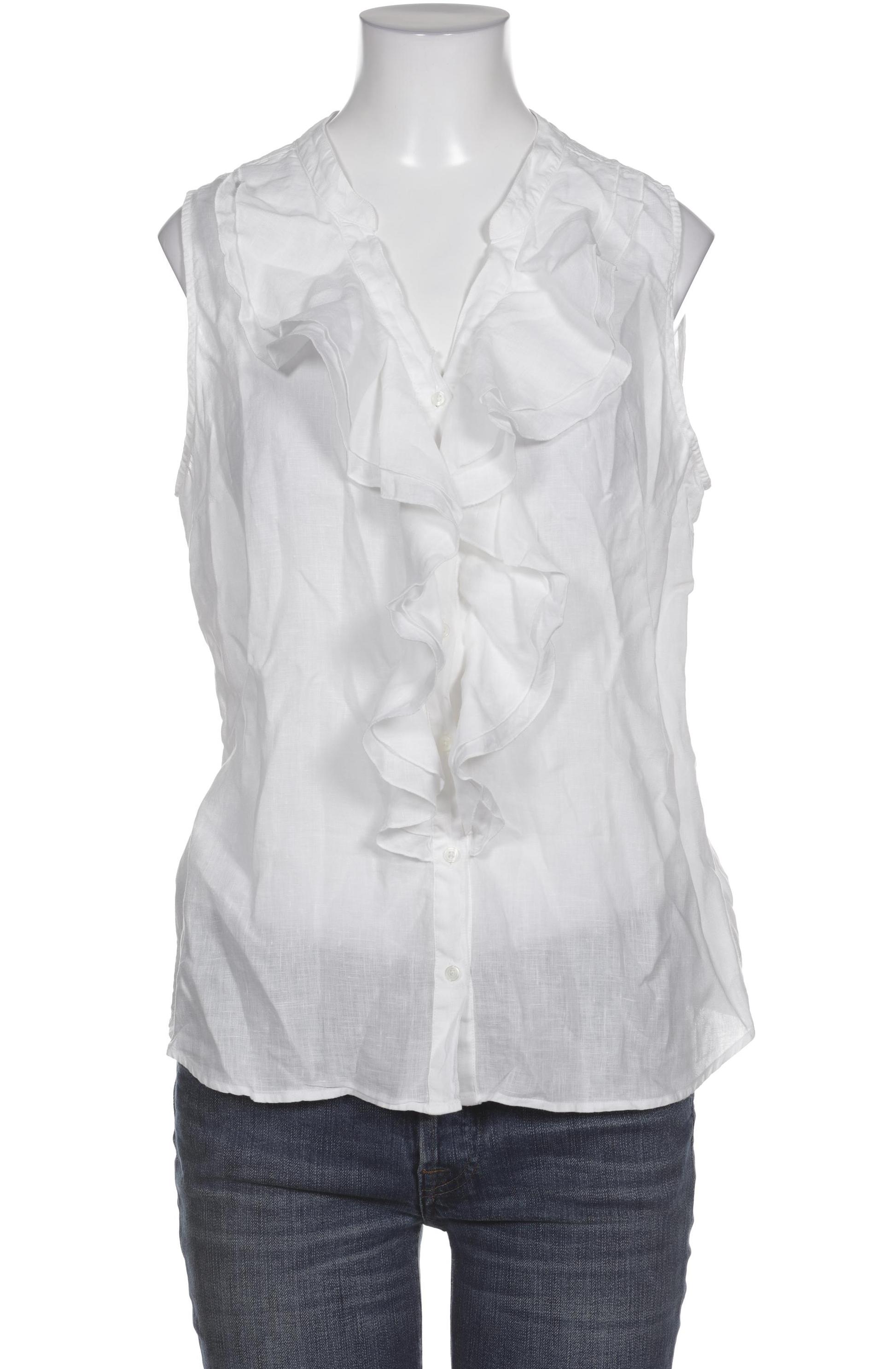 

Massimo Dutti Damen Bluse, weiß, Gr. 40