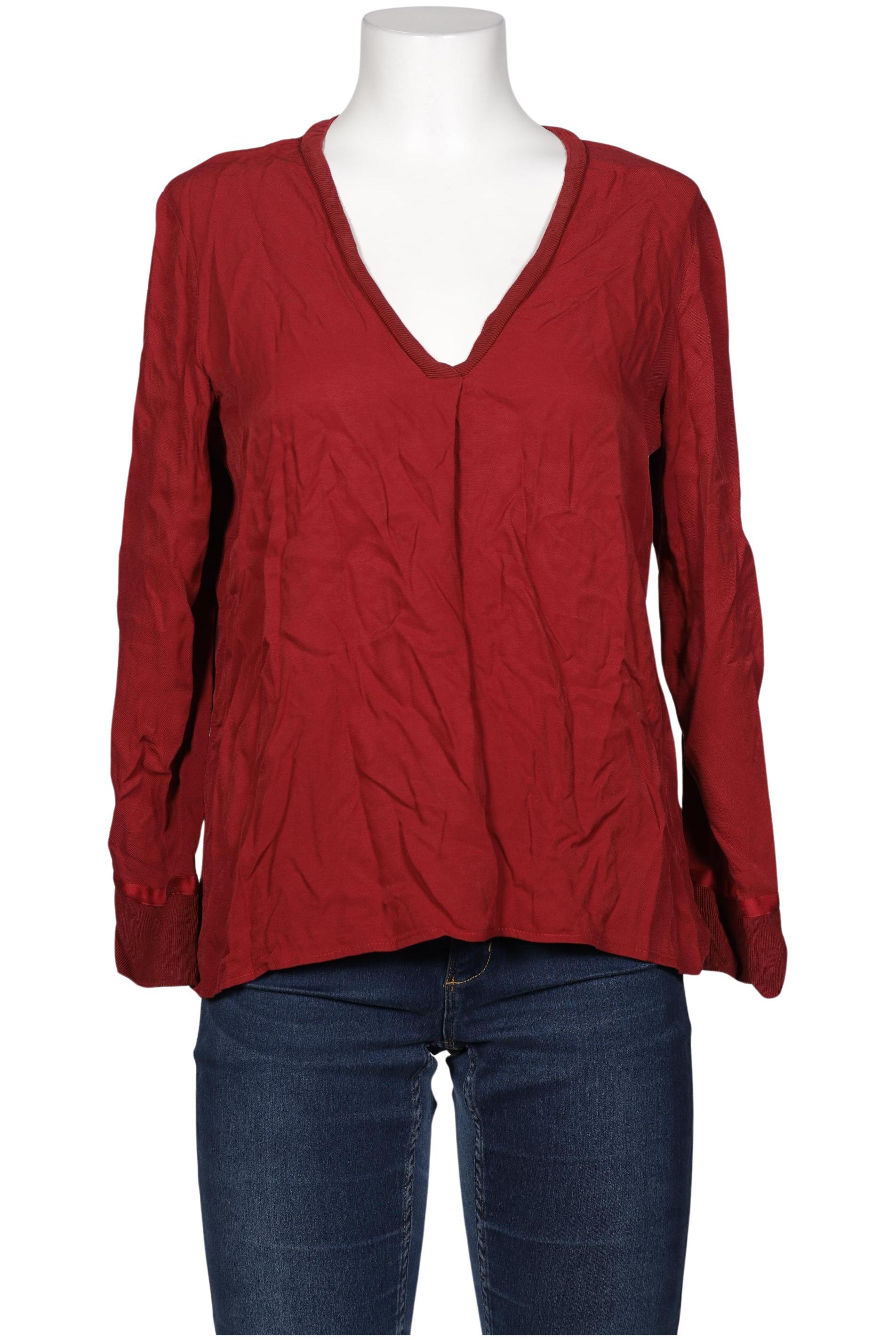 

Massimo Dutti Damen Bluse, bordeaux, Gr. 42