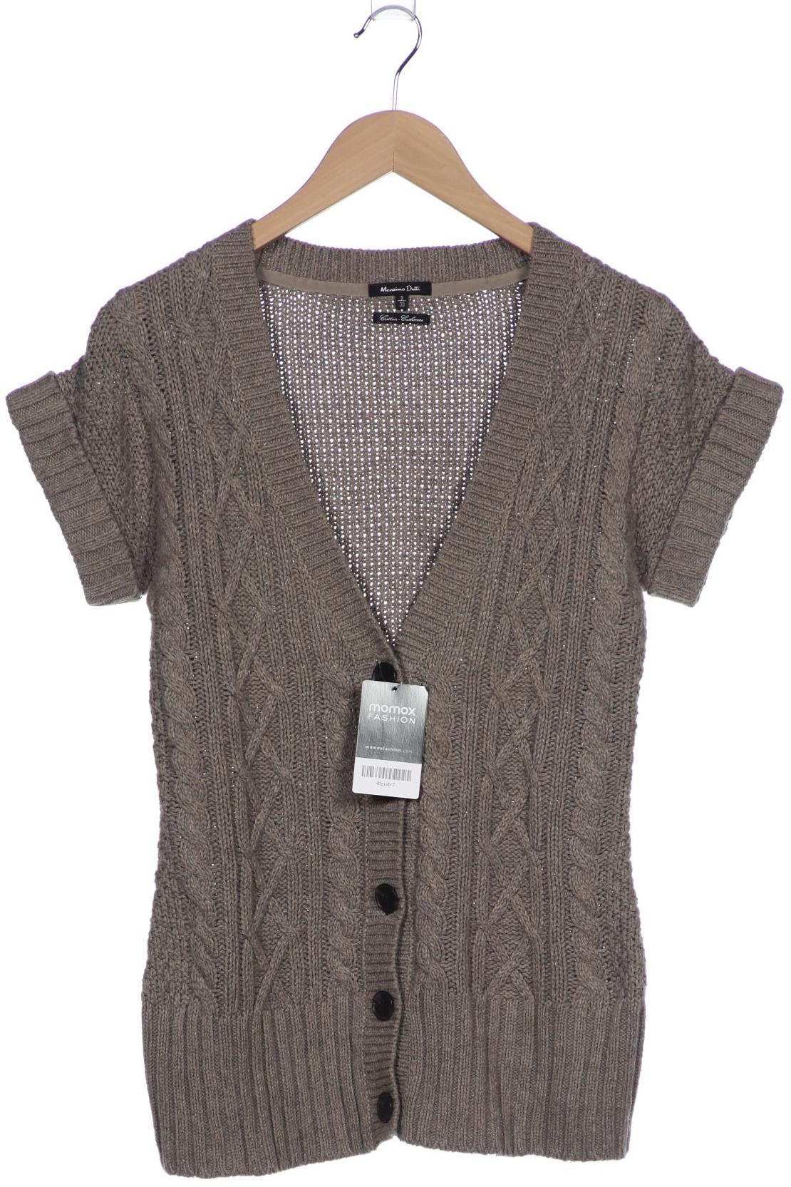 

Massimo Dutti Damen Strickjacke, braun, Gr. 36