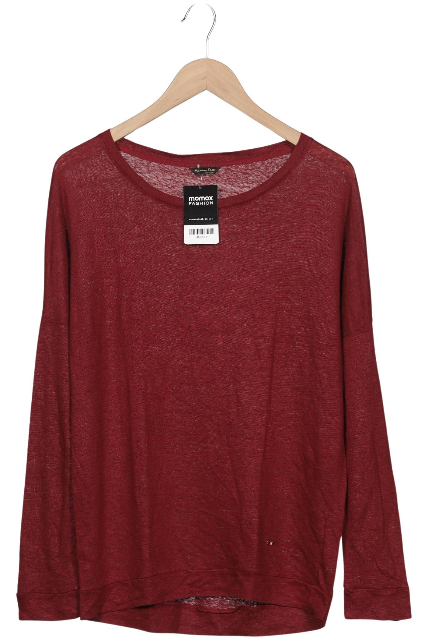 

Massimo Dutti Damen Langarmshirt, bordeaux, Gr. 42