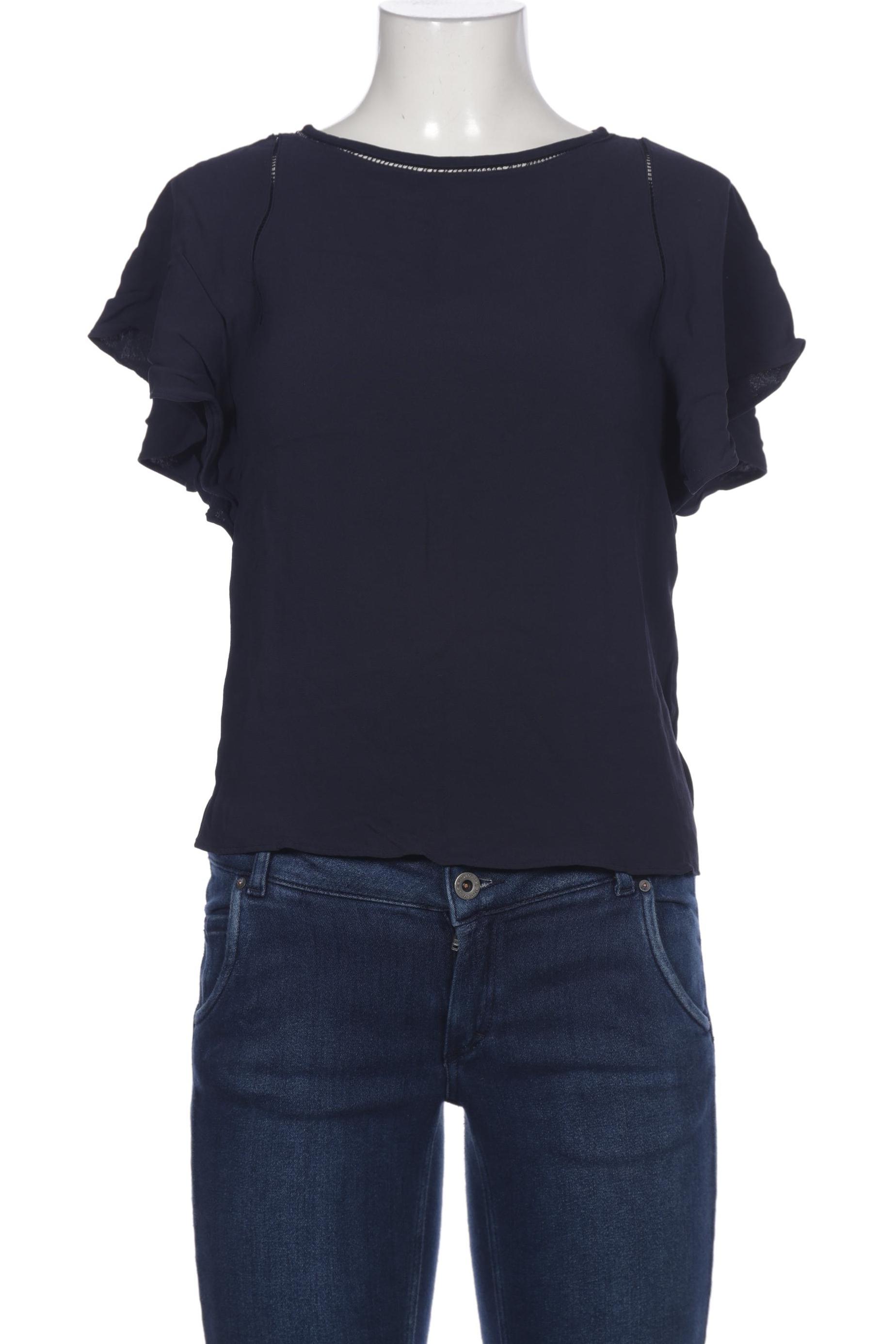 

Massimo Dutti Damen Bluse, marineblau, Gr. 38