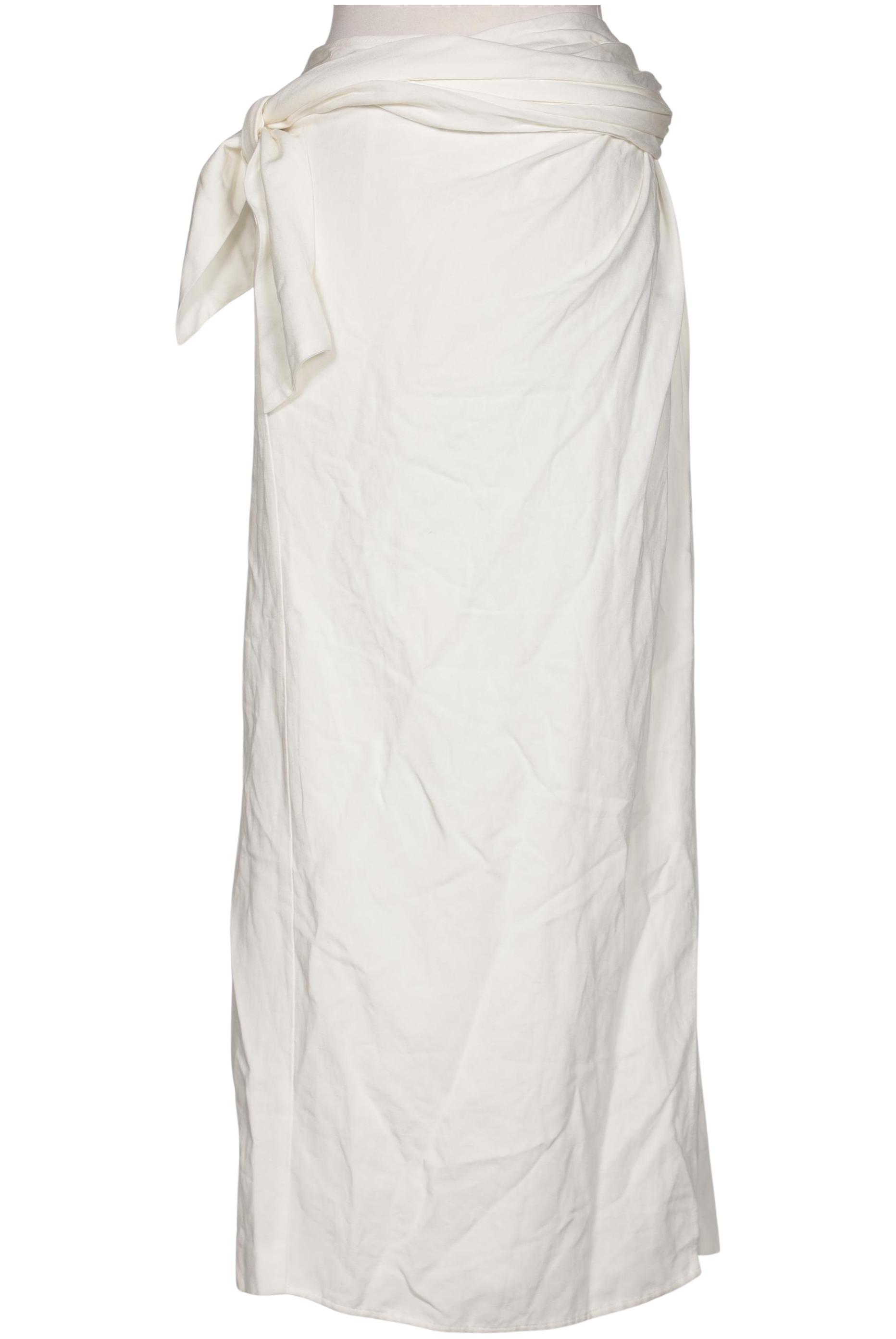 

Massimo Dutti Damen Rock, weiß, Gr. 42