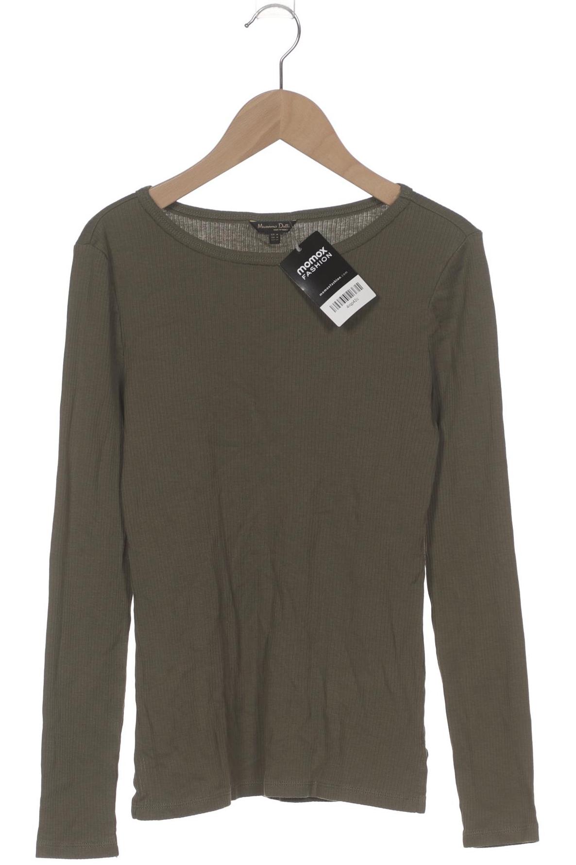 

Massimo Dutti Damen Langarmshirt, grün, Gr. 38