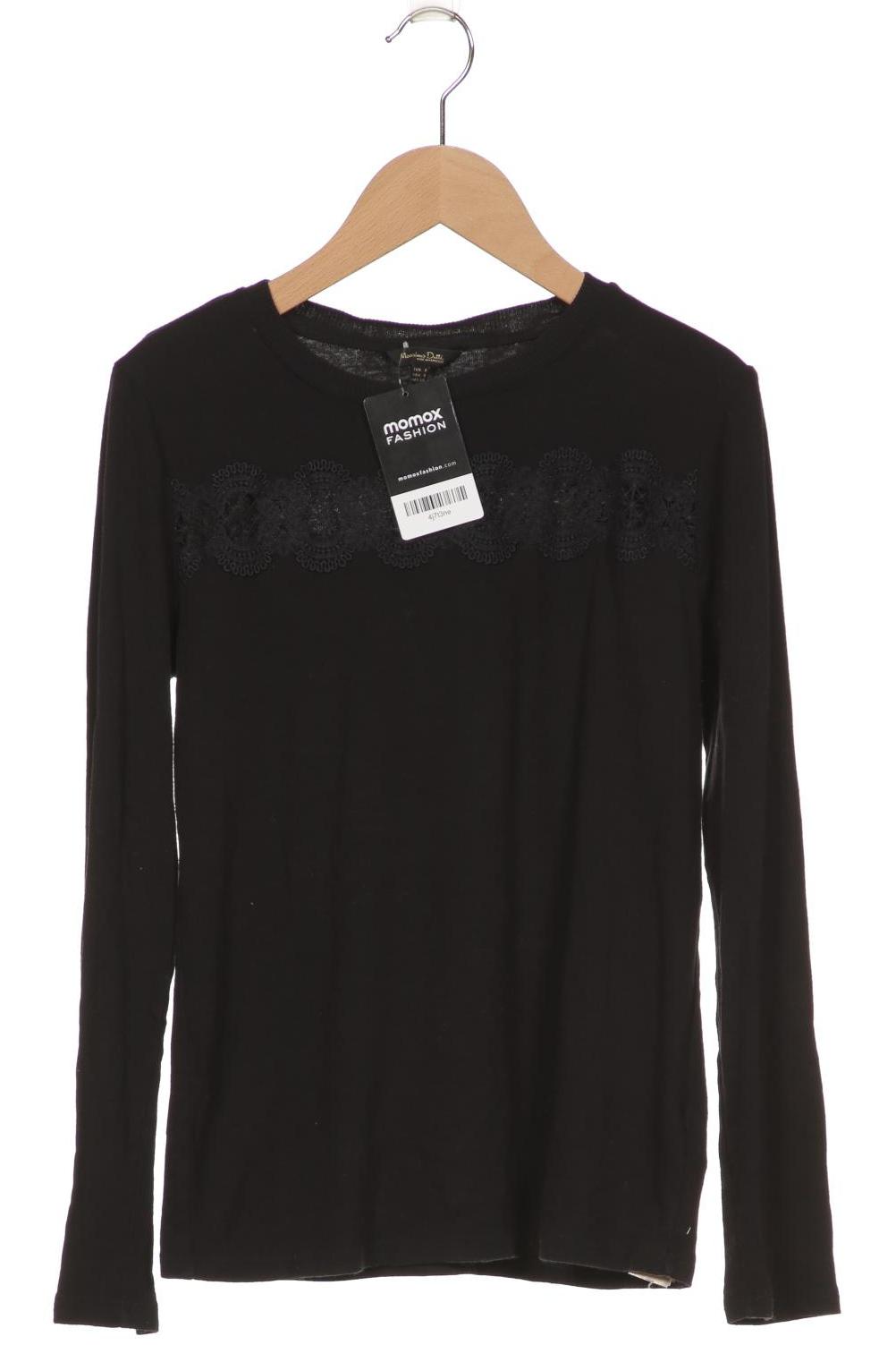 

Massimo Dutti Damen Langarmshirt, schwarz