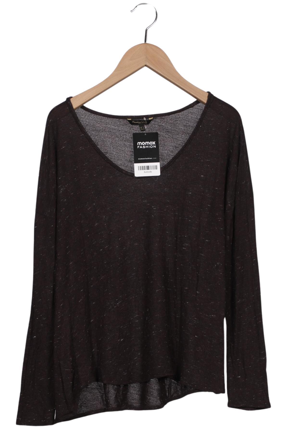 

Massimo Dutti Damen Langarmshirt, bordeaux, Gr. 38