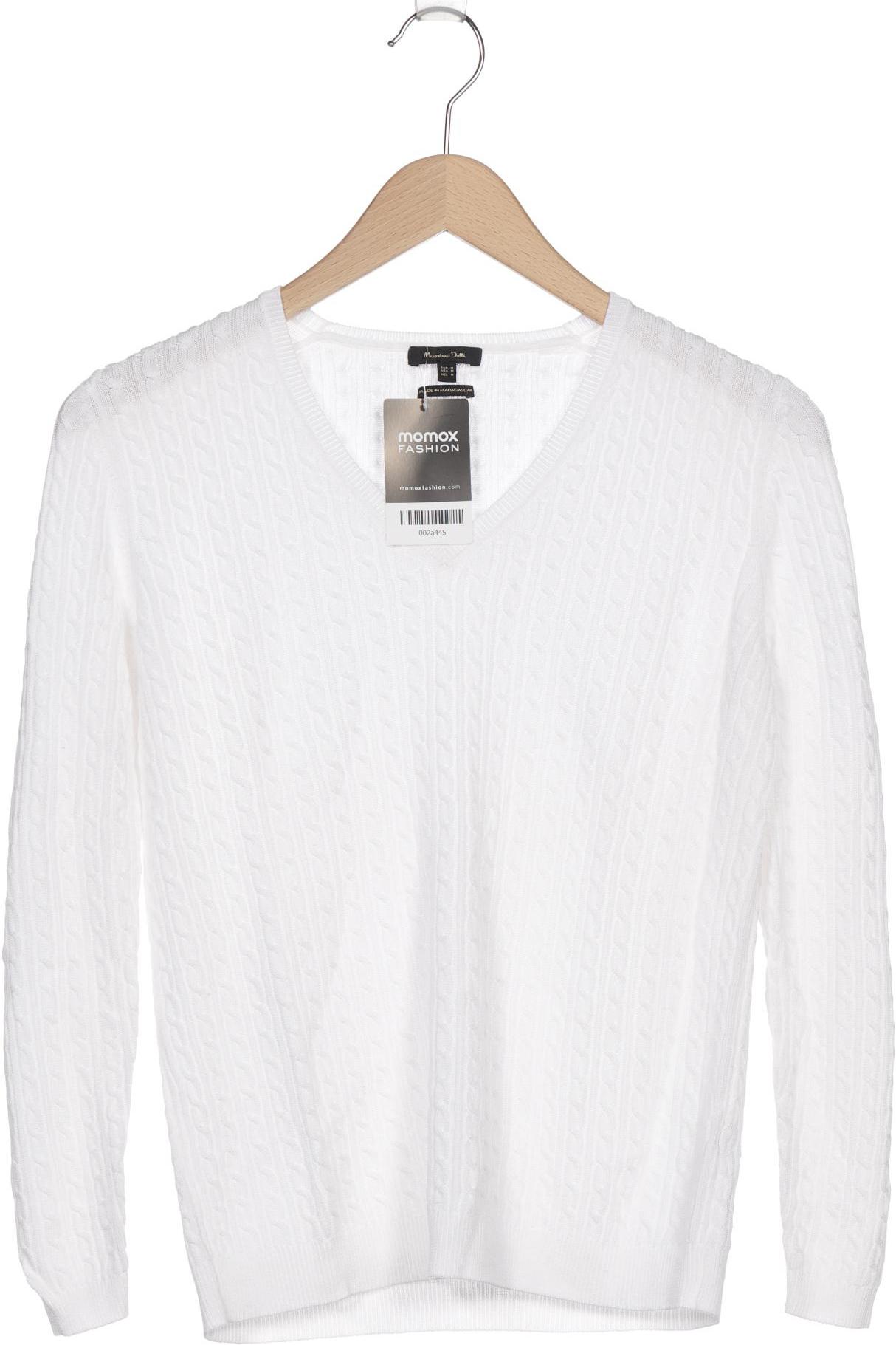 

Massimo Dutti Damen Pullover, weiß, Gr. 38