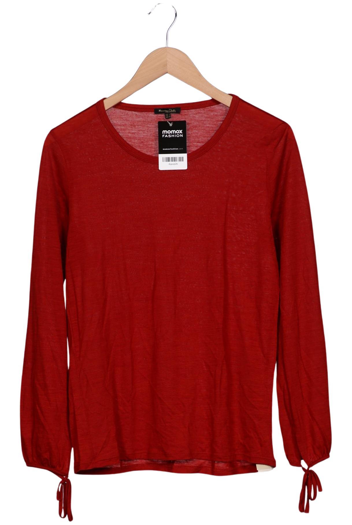 

Massimo Dutti Damen Langarmshirt, rot, Gr. 42