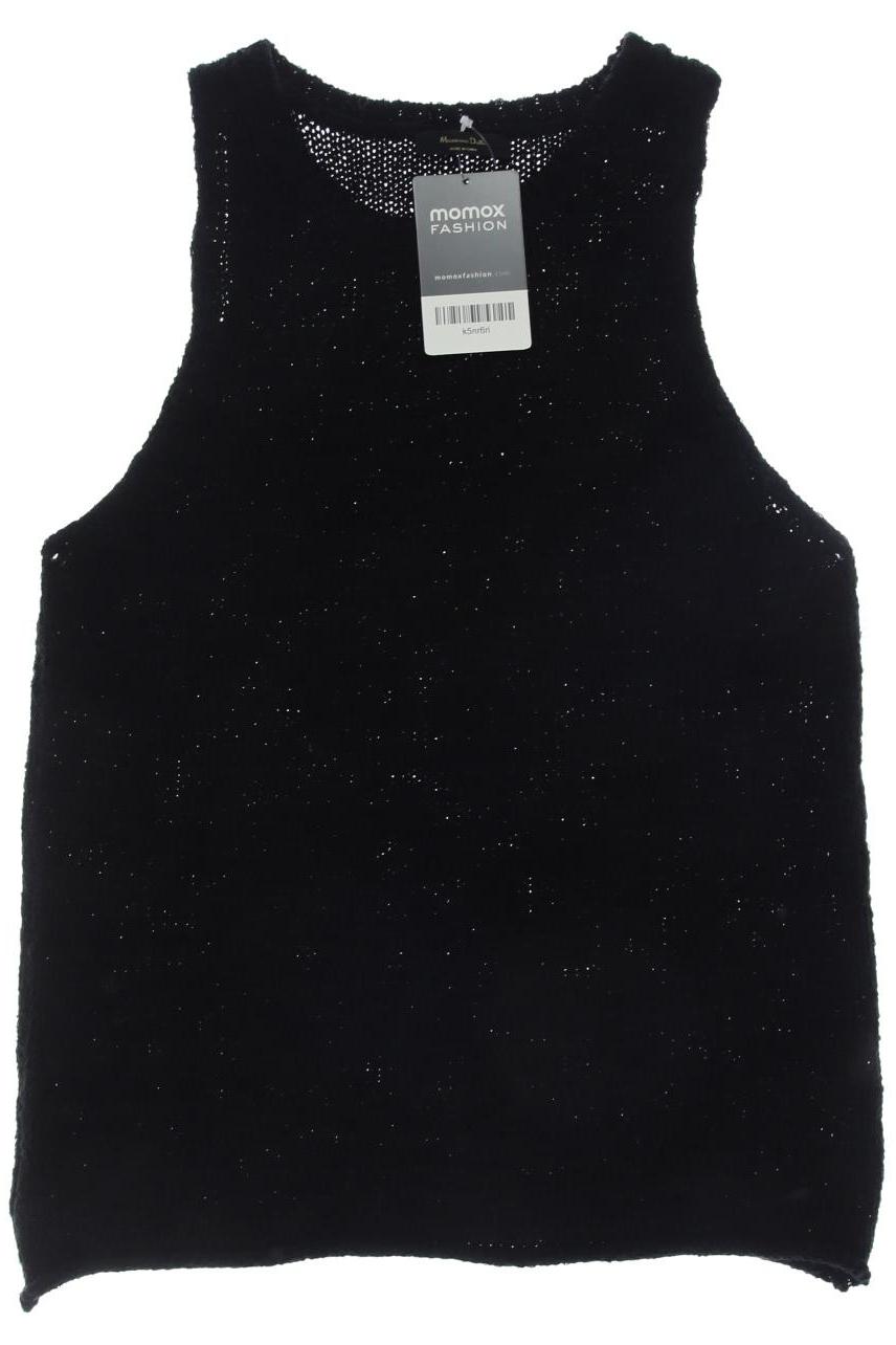 

Massimo Dutti Damen Top, schwarz, Gr. 34