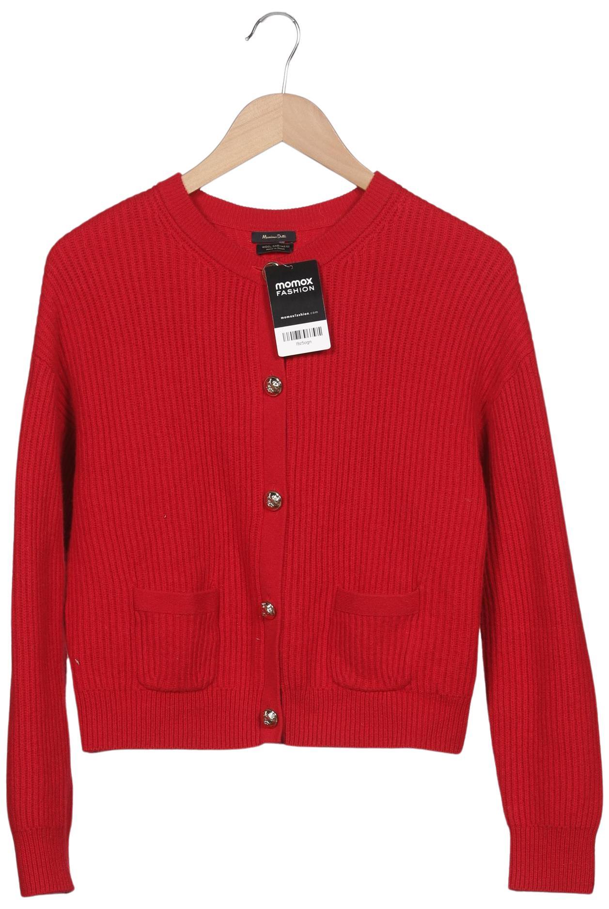 

Massimo Dutti Damen Strickjacke, rot, Gr. 38