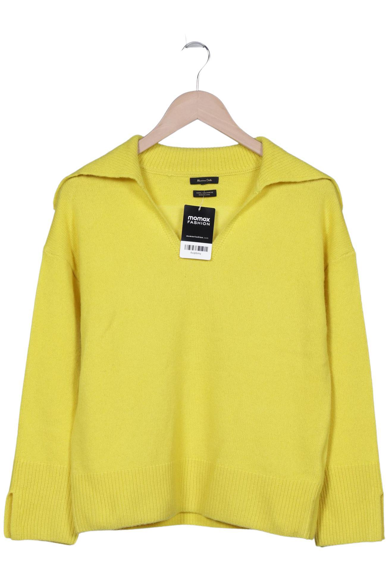 

Massimo Dutti Damen Pullover, gelb, Gr. 34