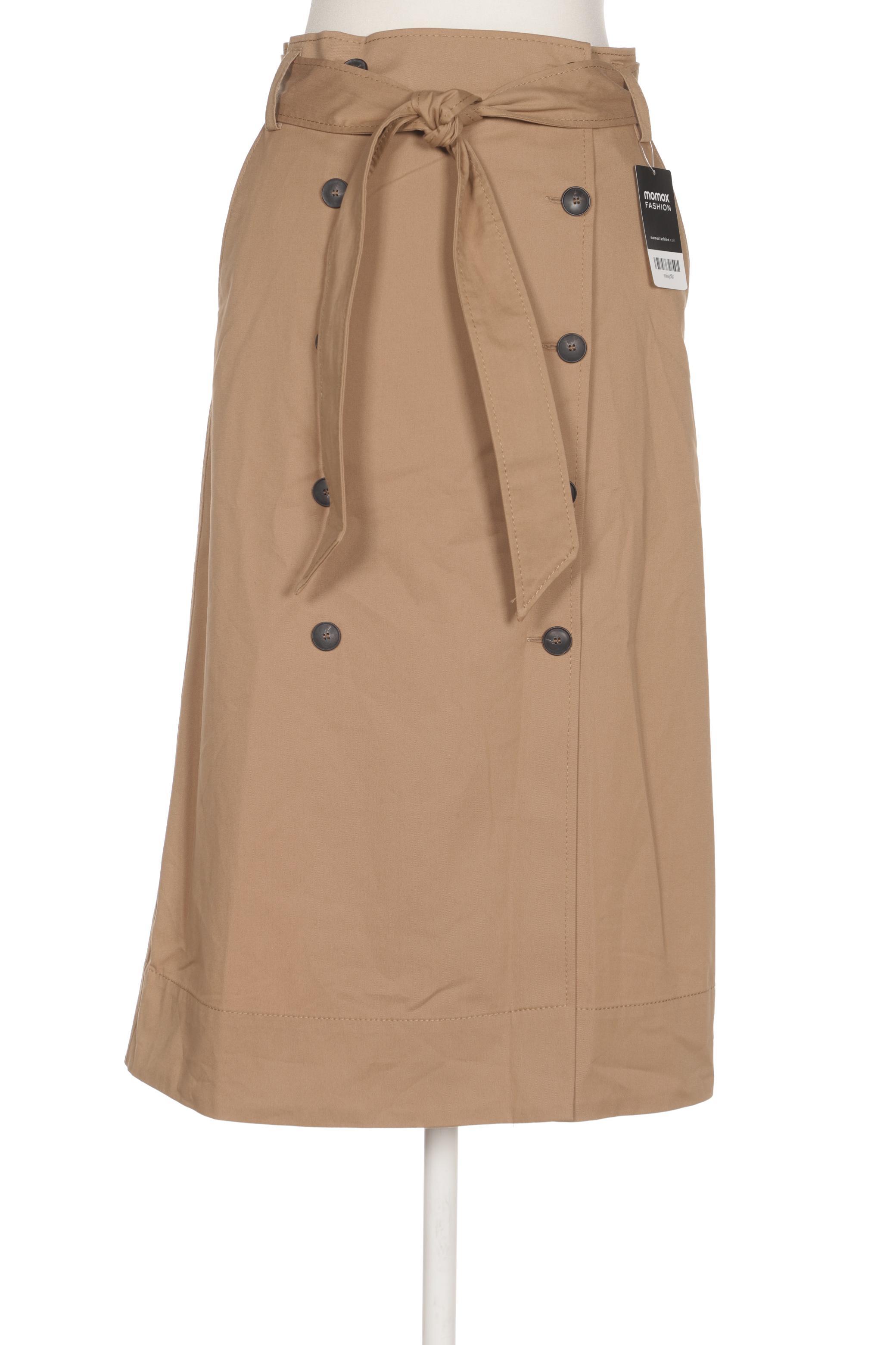 

Massimo Dutti Damen Rock, beige, Gr. 38