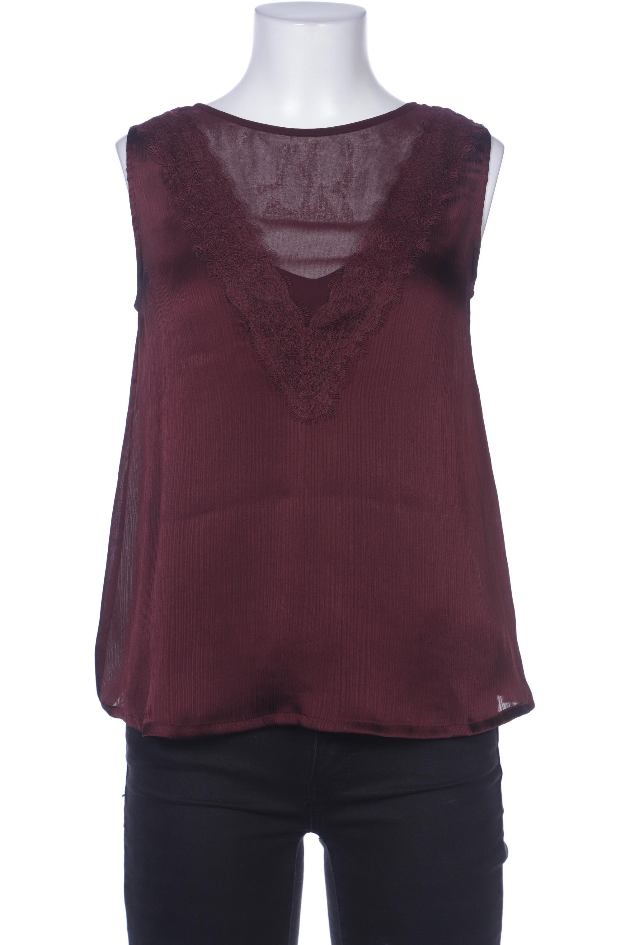 

Massimo Dutti Damen Top, bordeaux, Gr. 34