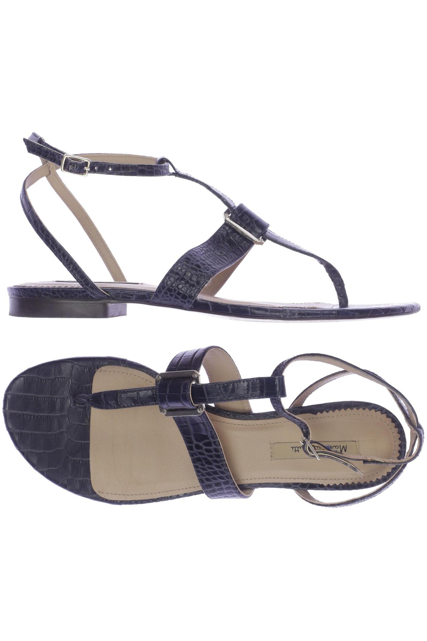 

Massimo Dutti Damen Sandale, marineblau, Gr. 40
