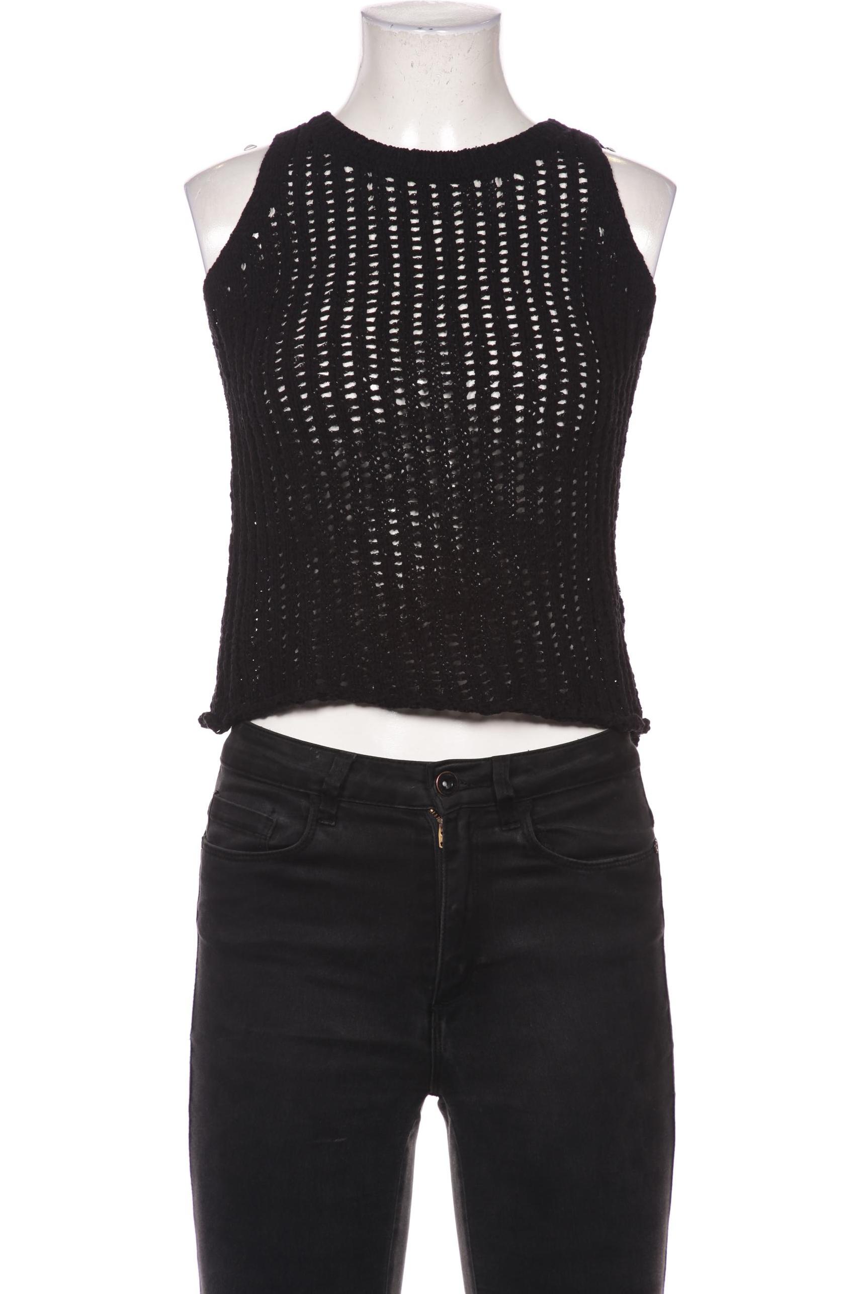 

Massimo Dutti Damen Top, schwarz, Gr. 34